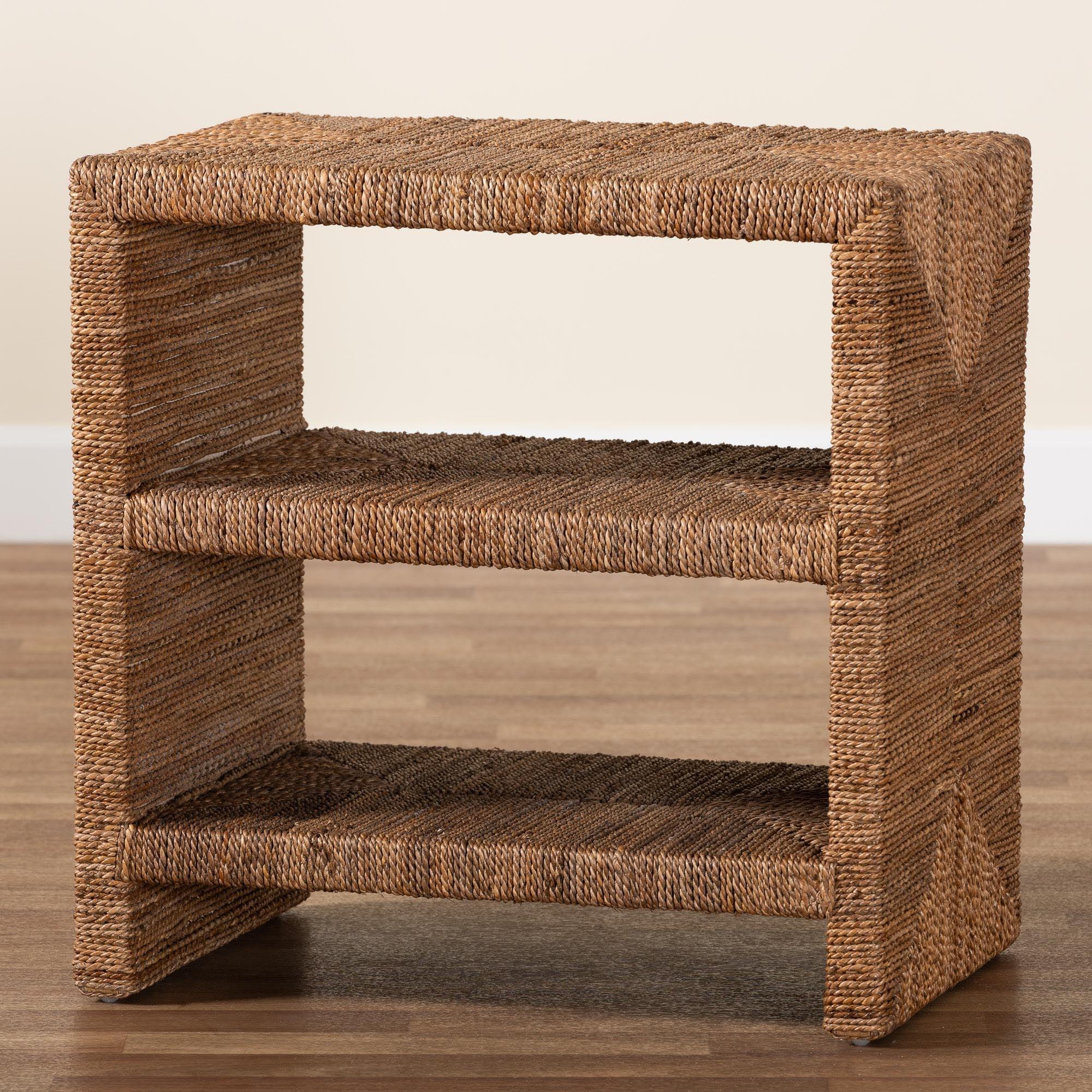 bali & pari Liza Bohemian Seagrass End Table