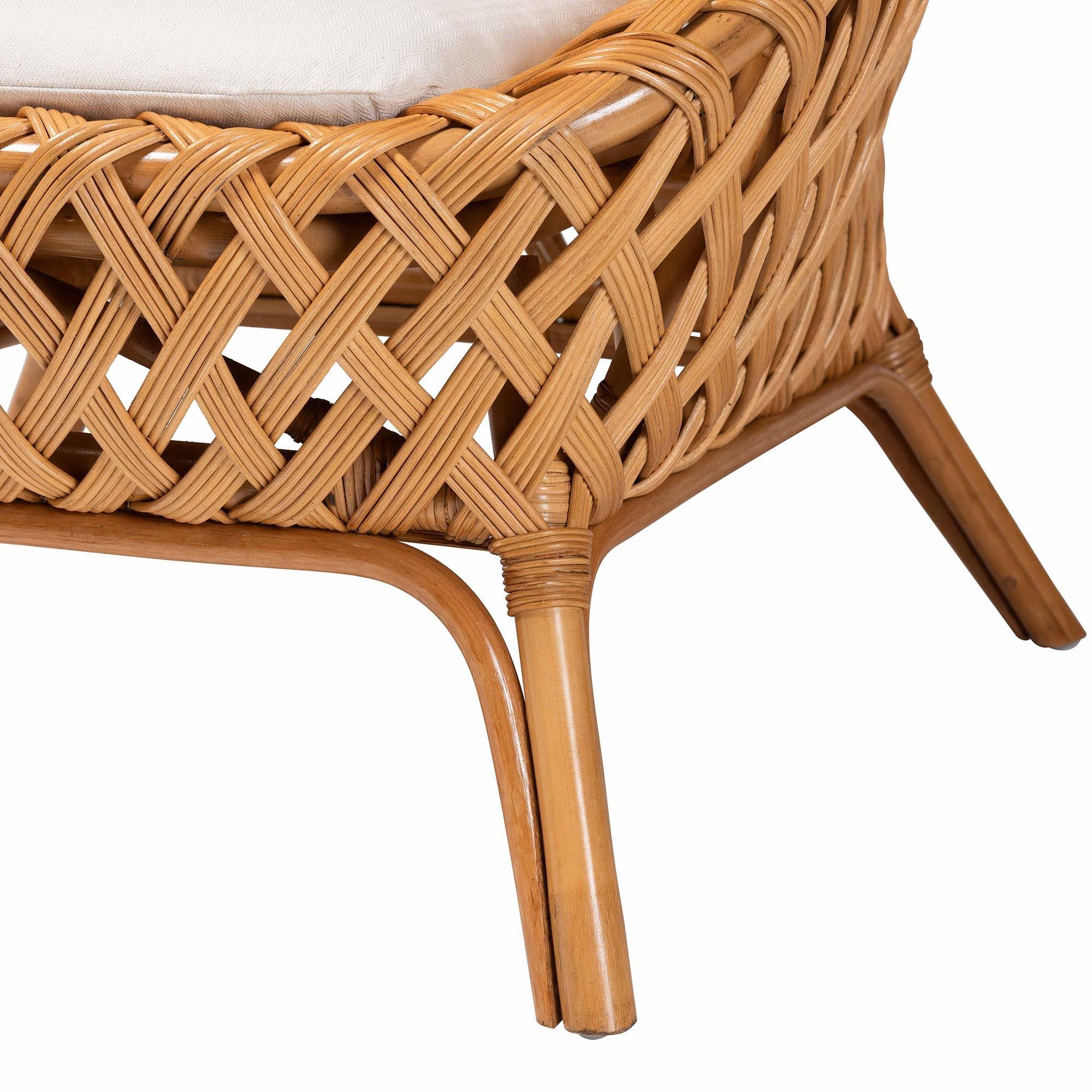 bali & pari Robista Bohemian Rattan Accent Chair