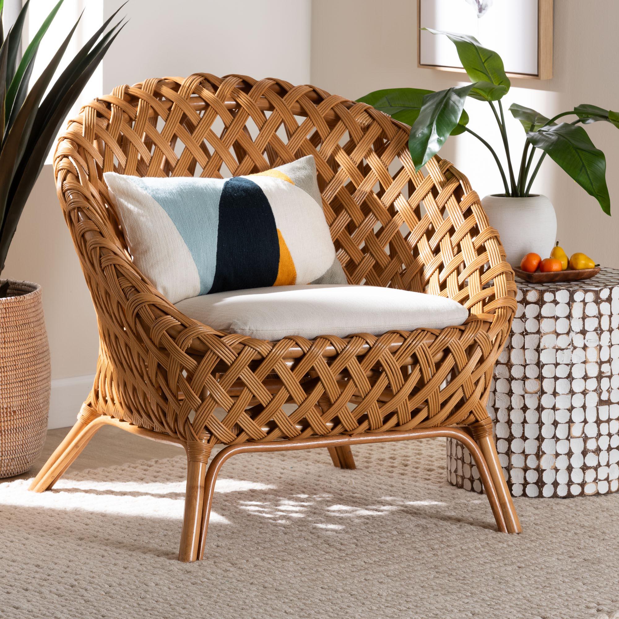 bali & pari Robista Bohemian Rattan Accent Chair