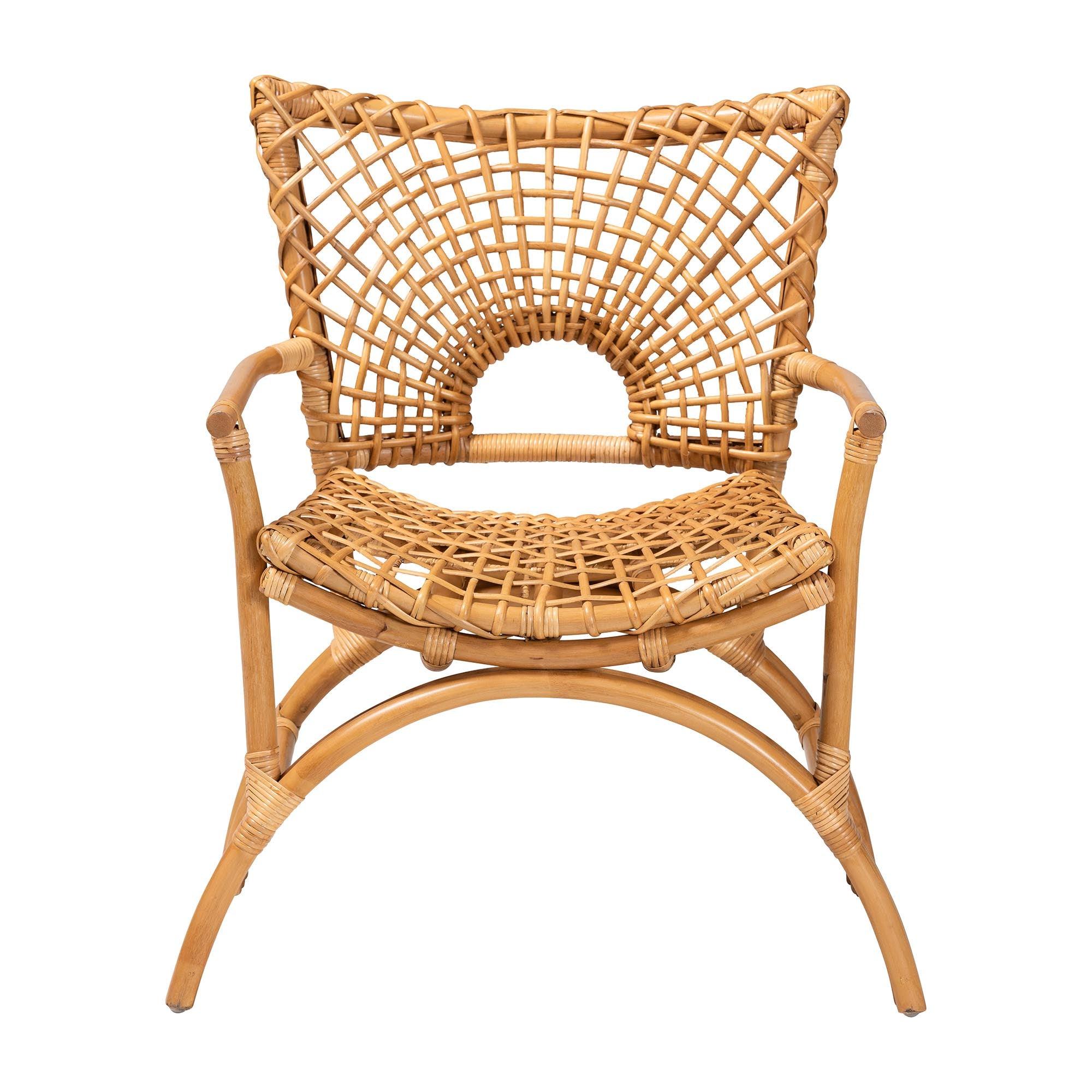 bali & pari Mamba Bohemian Rattan Arm Chair