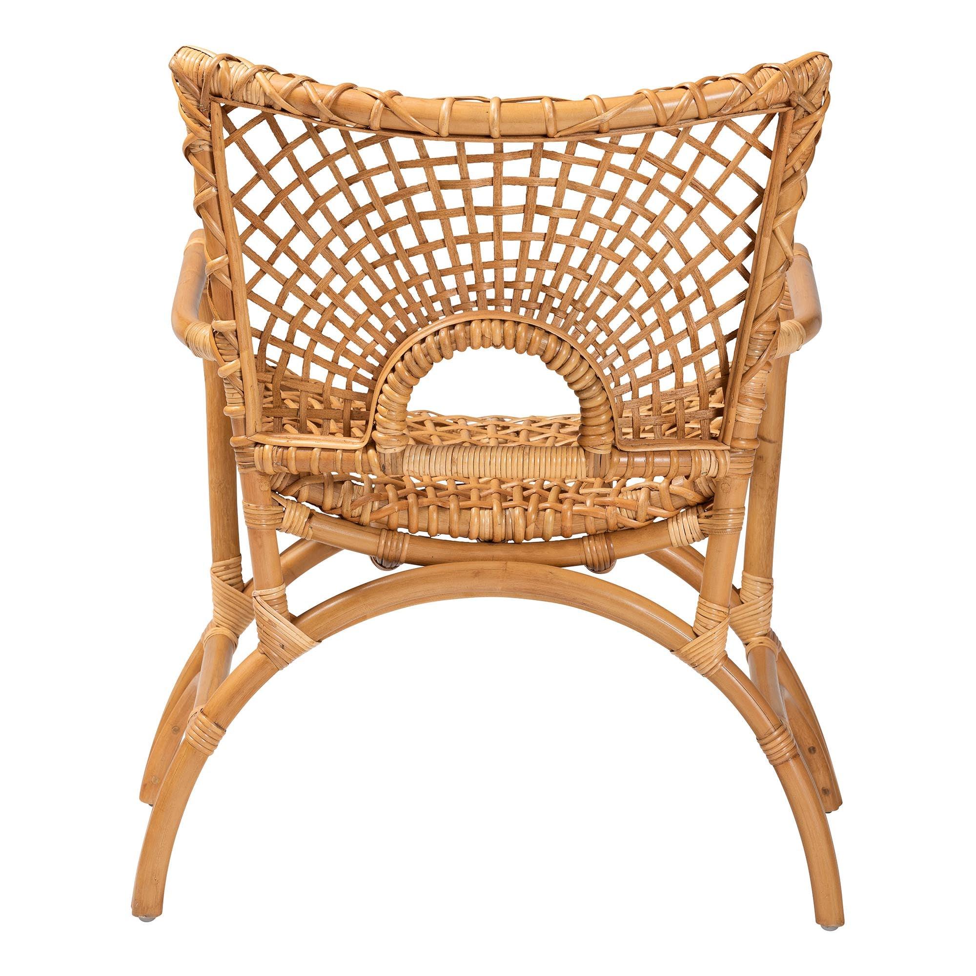 bali & pari Mamba Bohemian Rattan Arm Chair