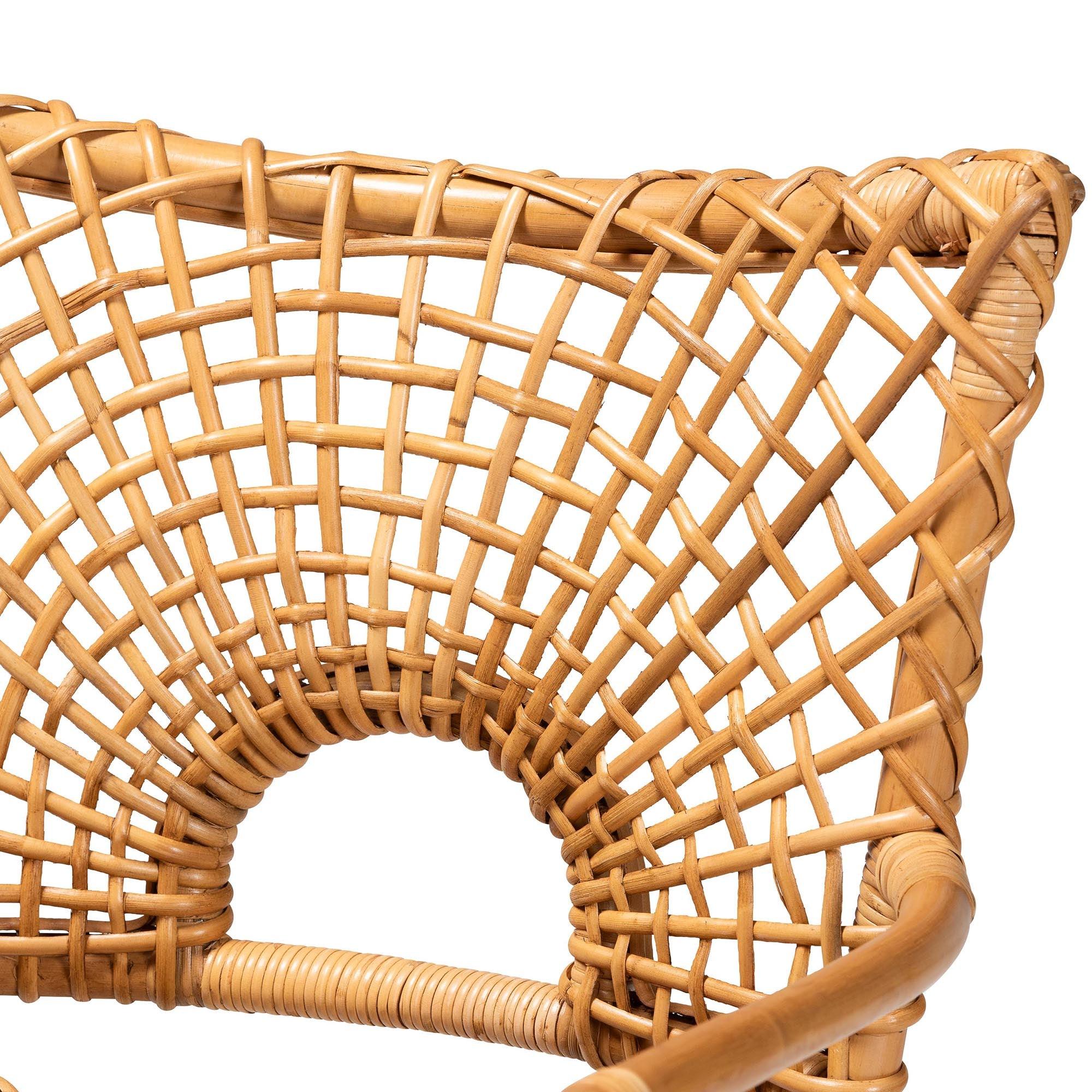 bali & pari Mamba Bohemian Rattan Arm Chair