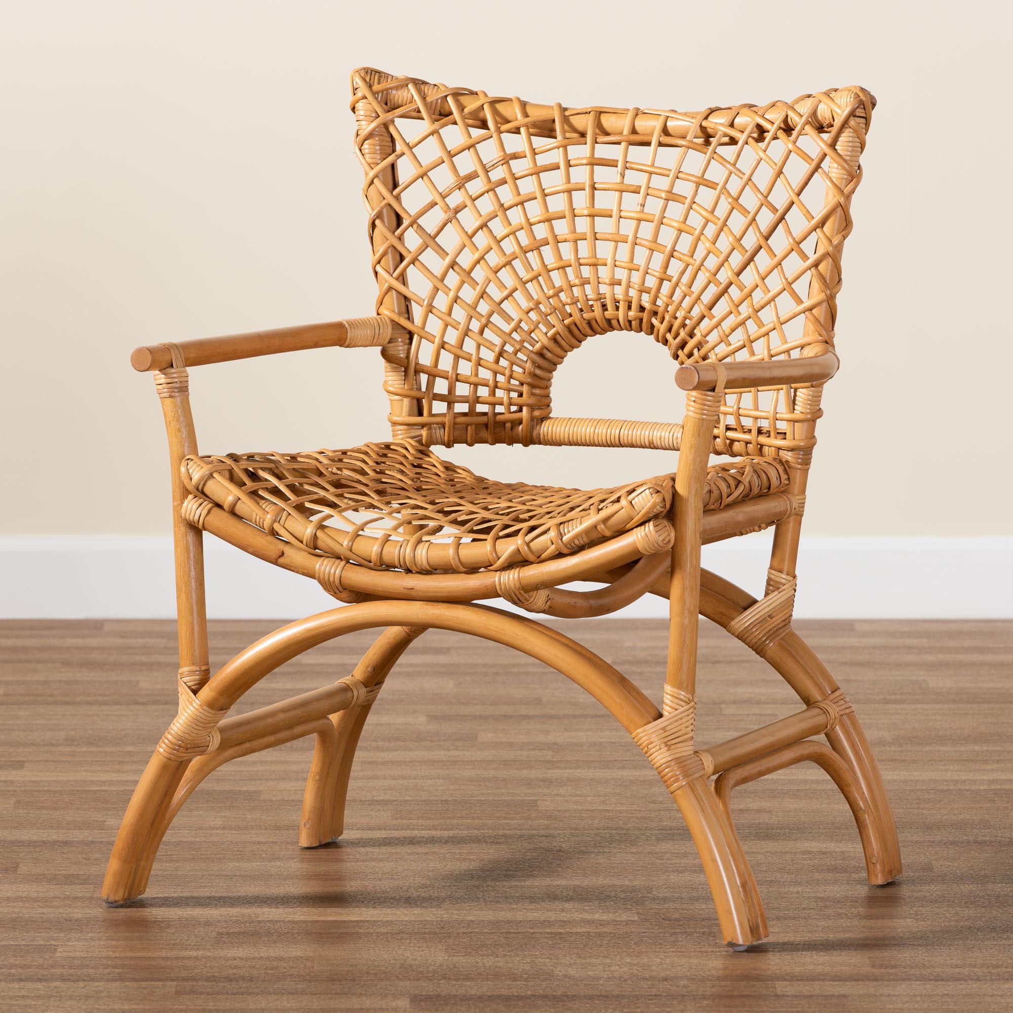 bali & pari Mamba Bohemian Rattan Arm Chair