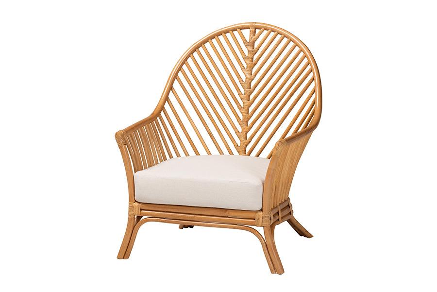 bali & pari Lisabon Bohemian Light Honey Rattan Arm Chair