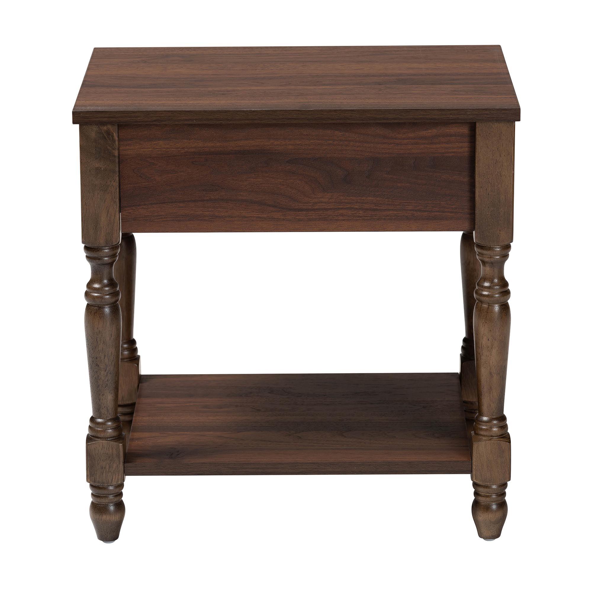 Roden Transitional Nightstand with Rattan