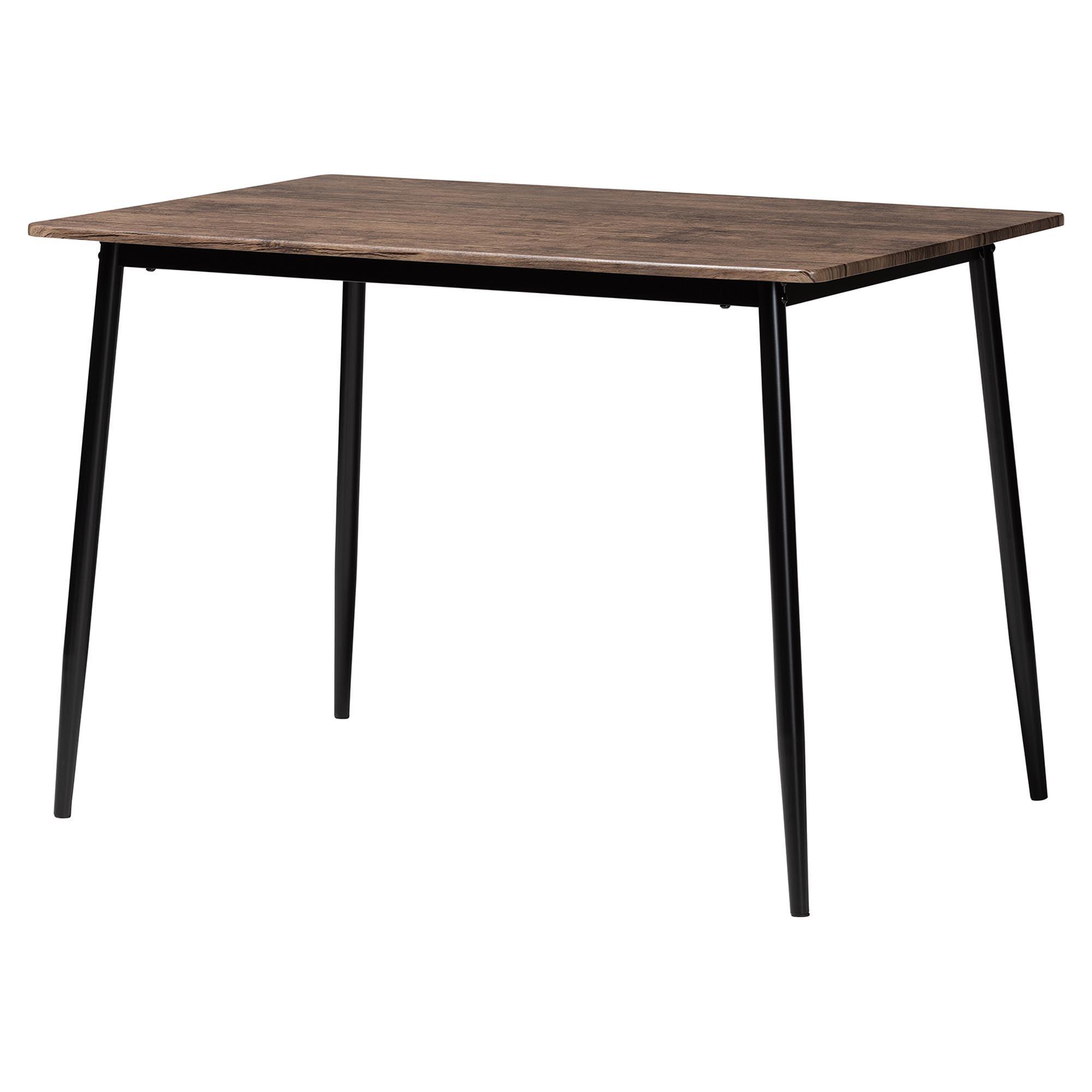 Orrin Modern Industrial Fabric and Metal Dining Set