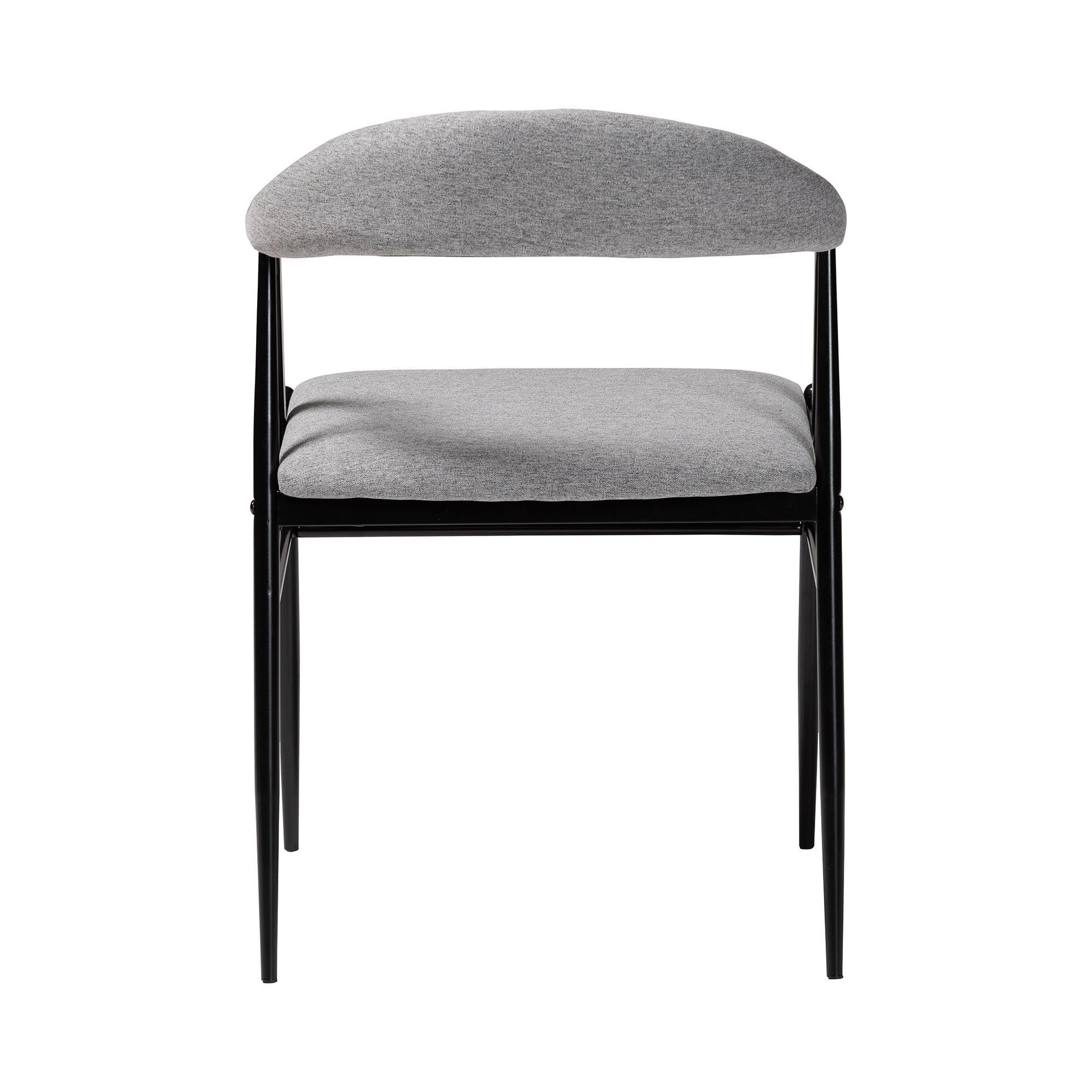 Orrin Modern Industrial Fabric and Metal Dining Chair