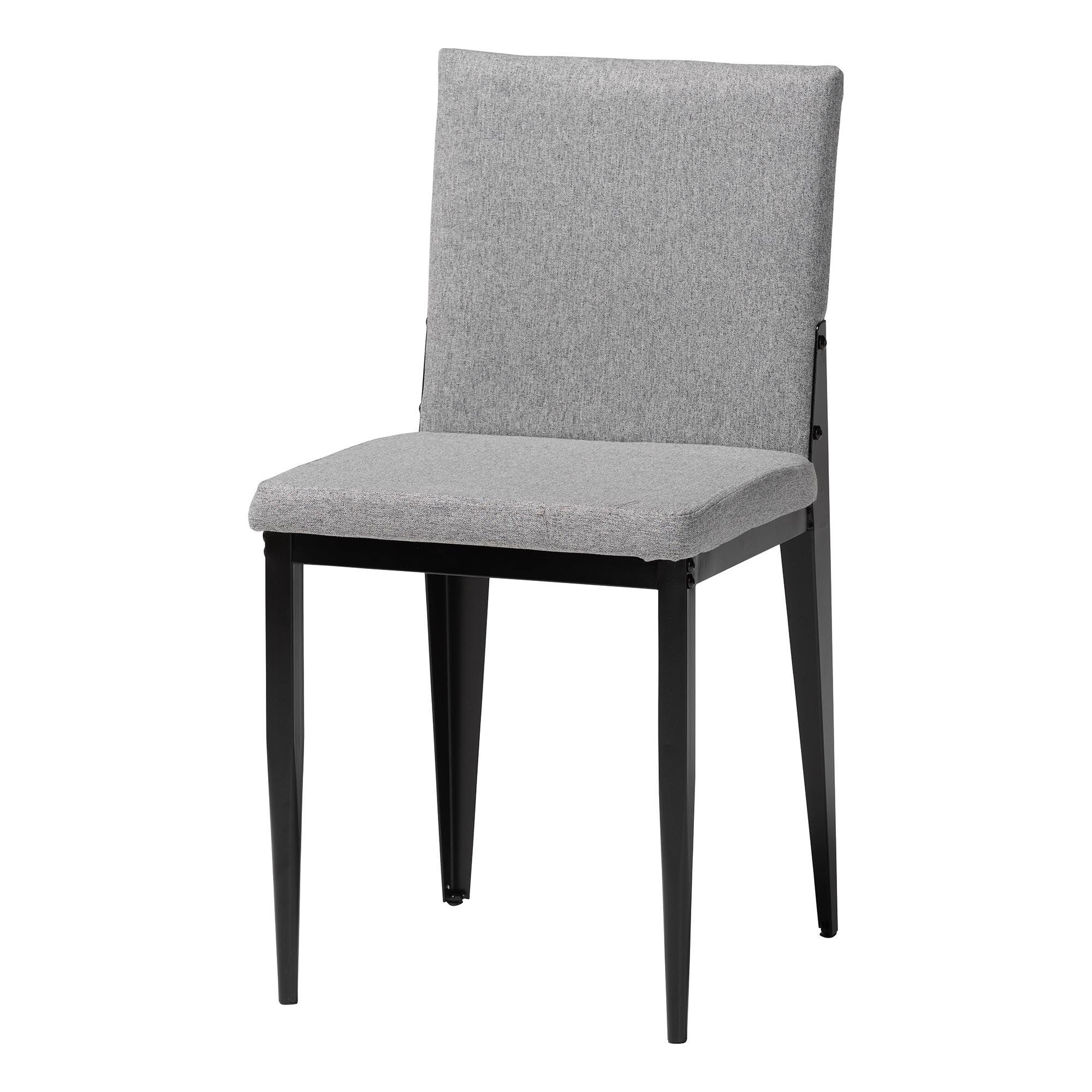 Bishop Industrial Fabric and Metal Dining Set