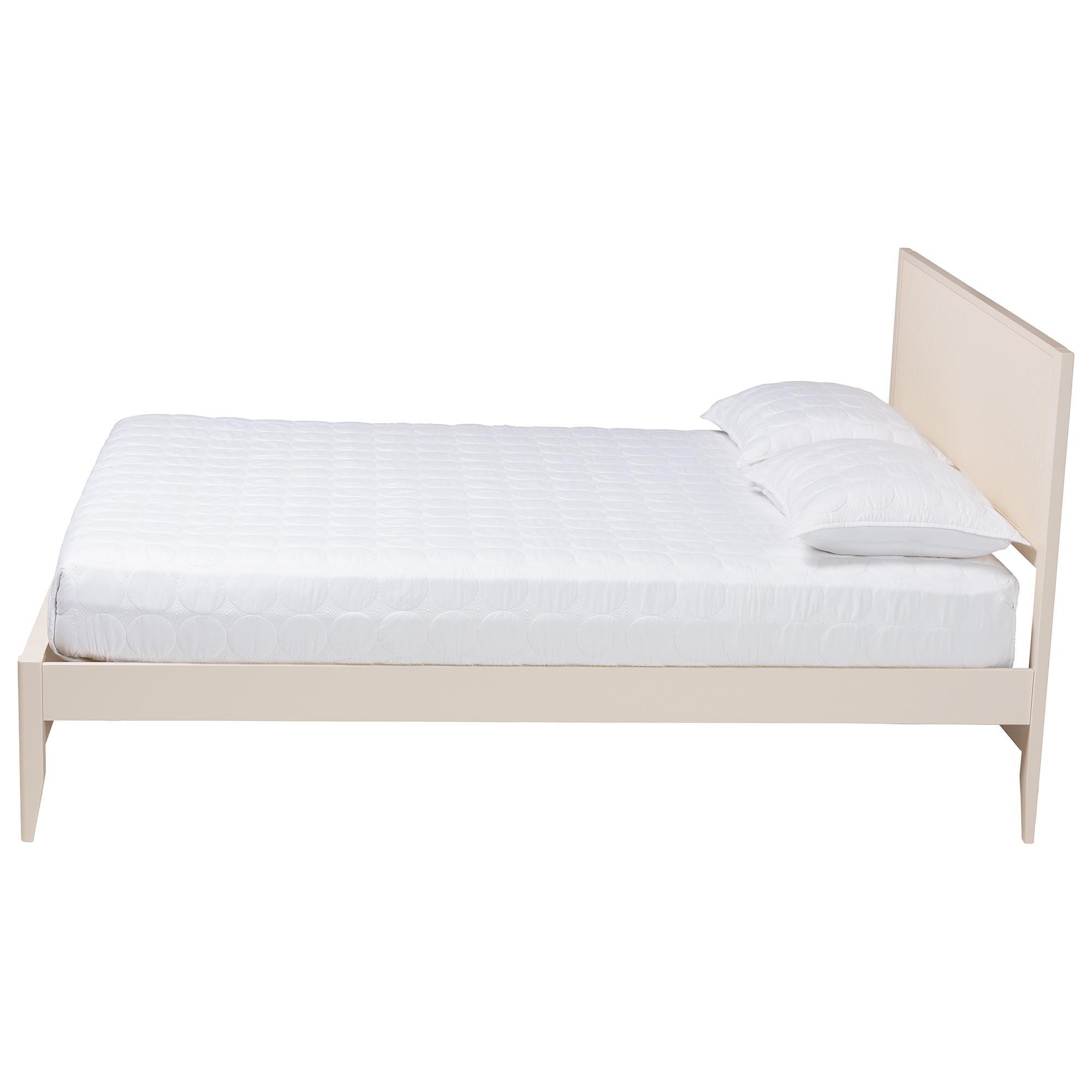 Primrose Mid-Century Fluted Wood Platform Bed