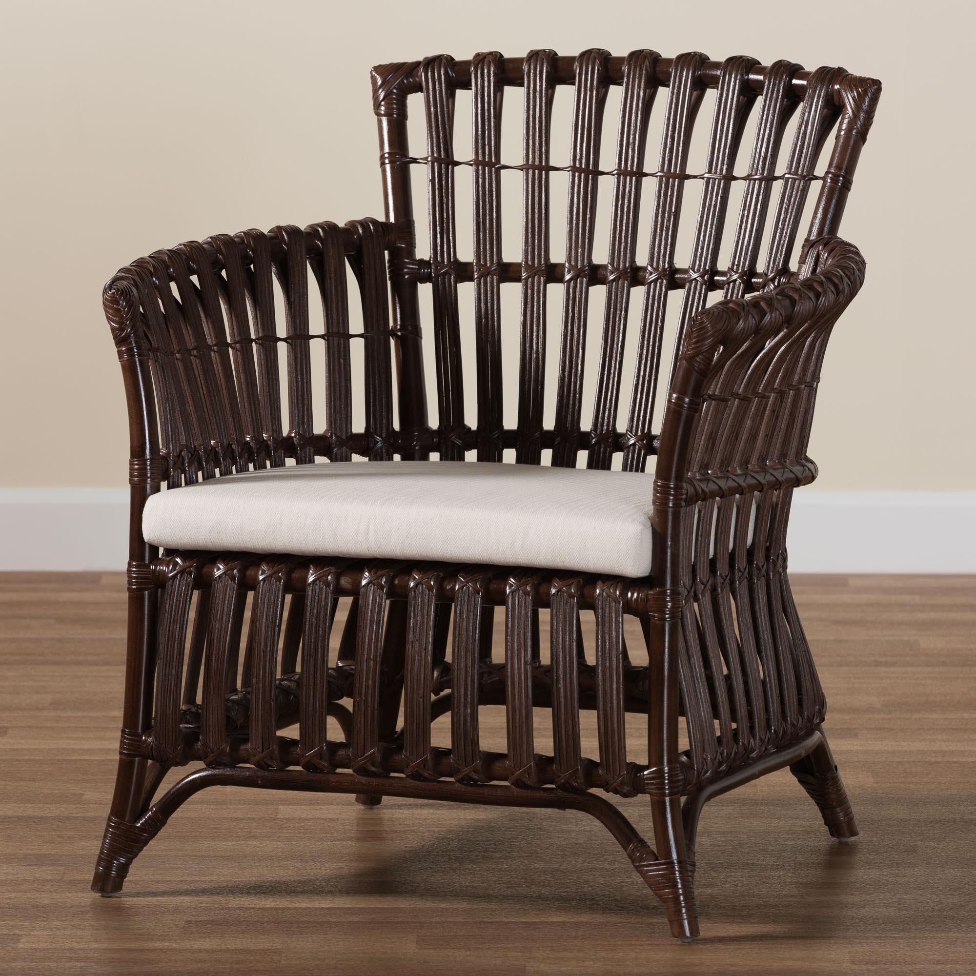 bali & pari Brooklyn Bohemian Very Rattan Arm Chair