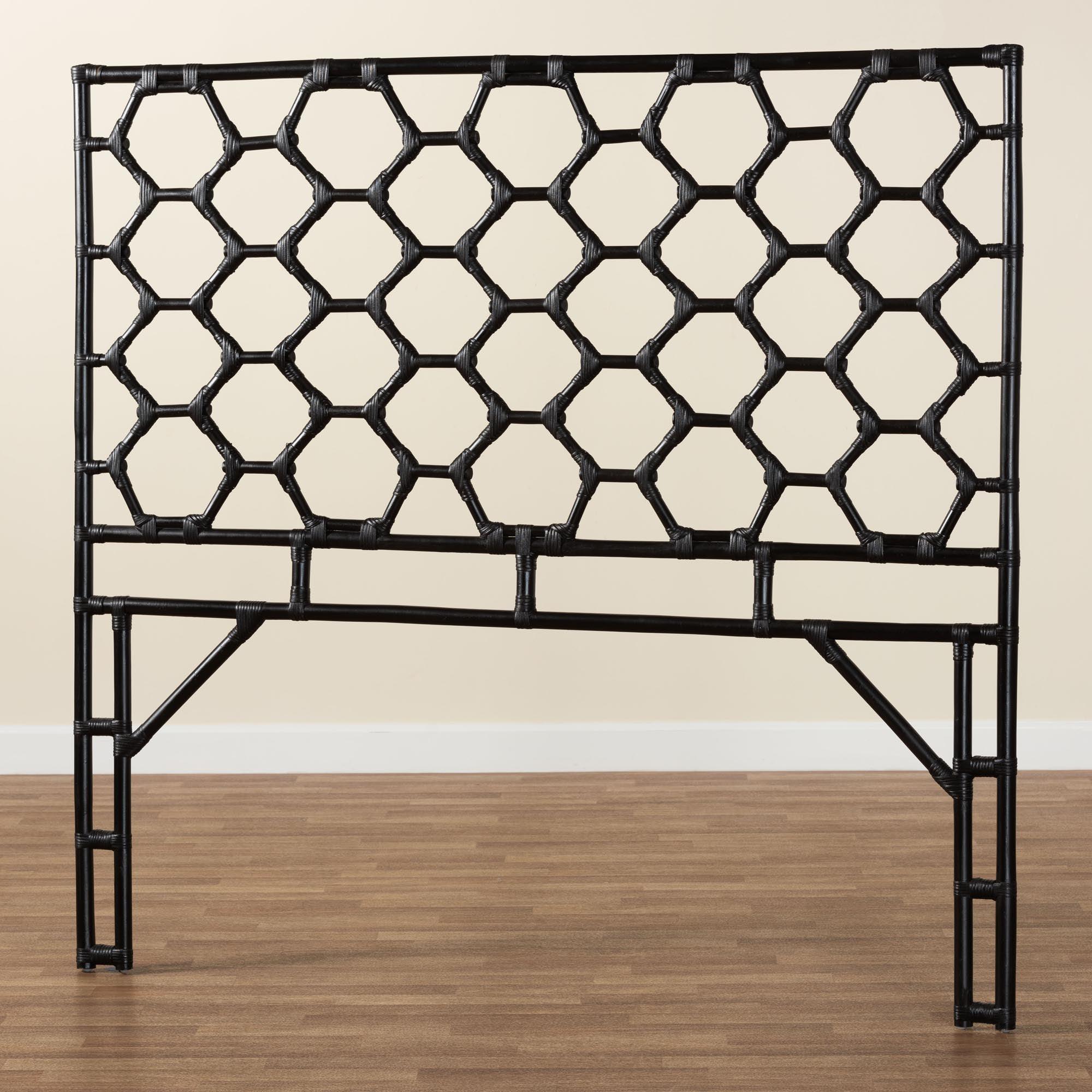 bali & pari Revonda Bohemian Rattan Standalone Headboard