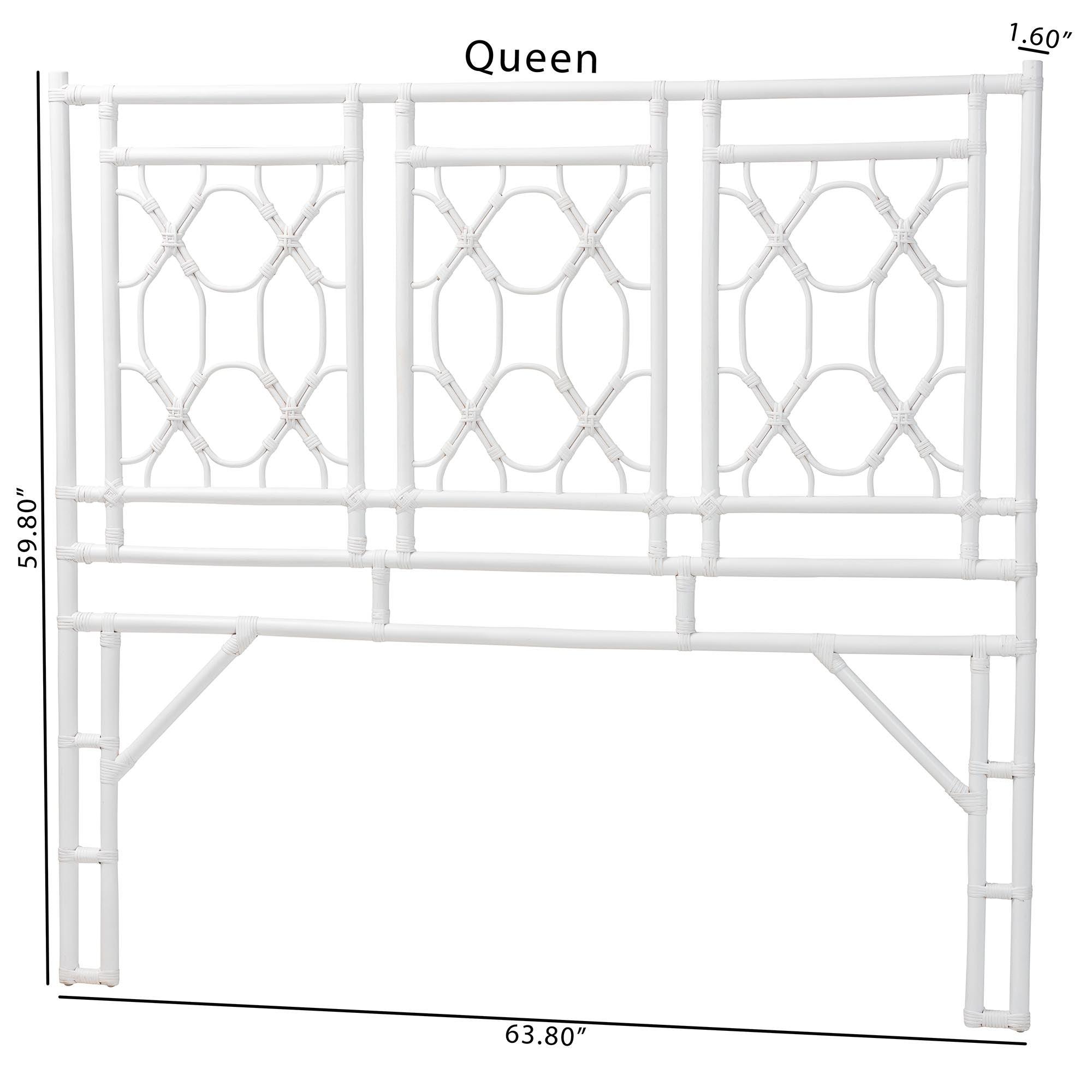 bali & pari Sampson Bohemian Rattan Standalone Headboard