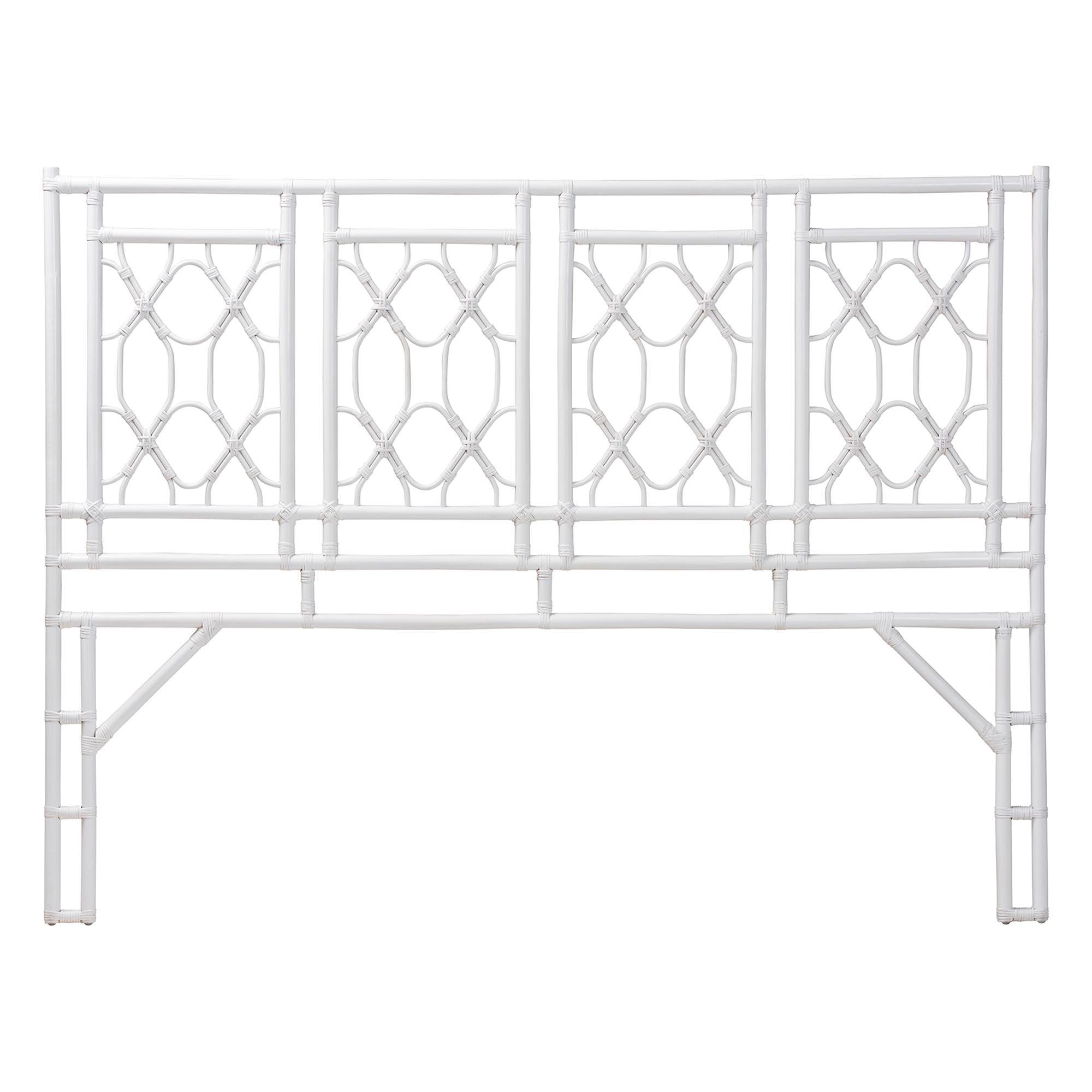 bali & pari Sampson Bohemian Rattan Standalone Headboard