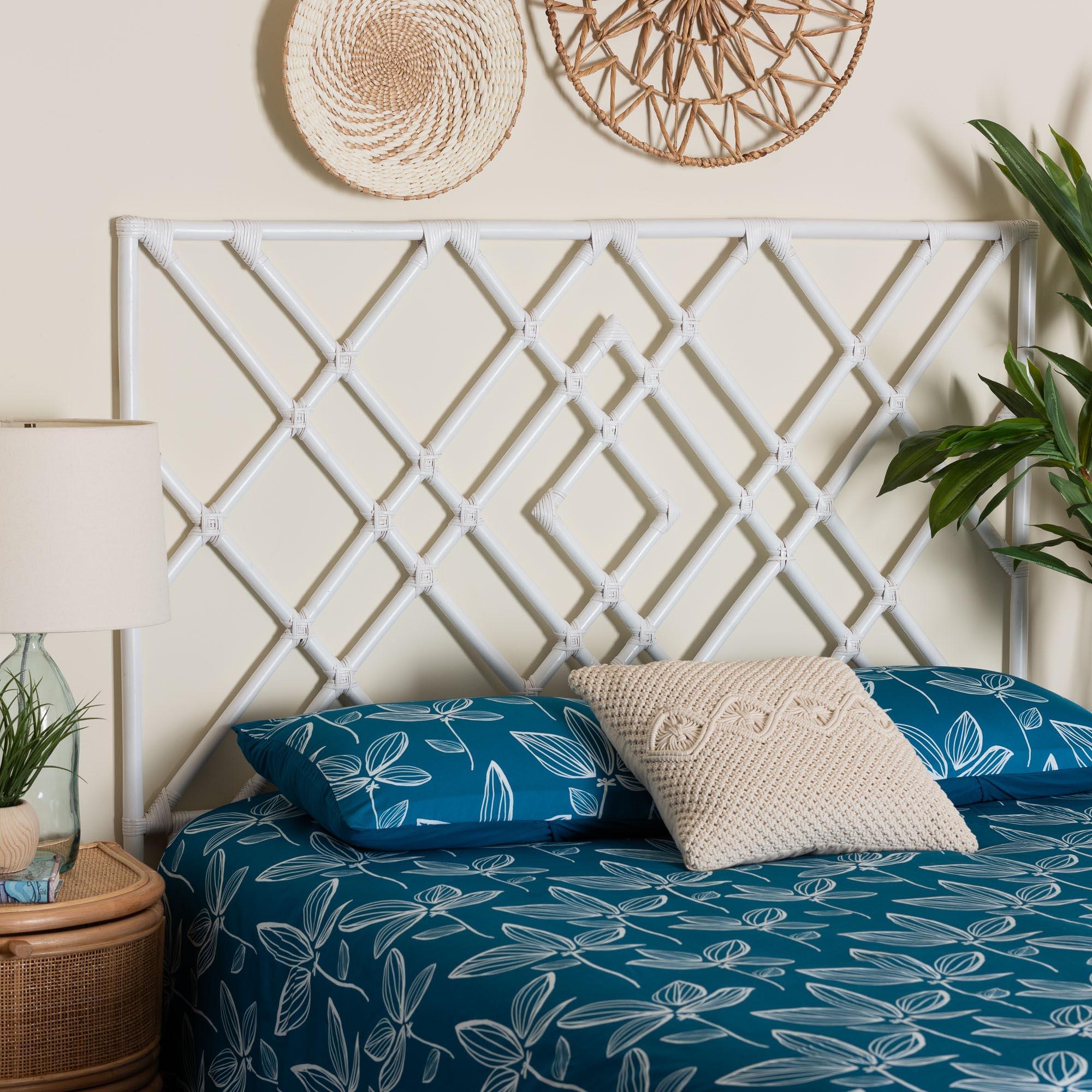 bali & pari Lavali Bohemian Rattan Standalone Headboard