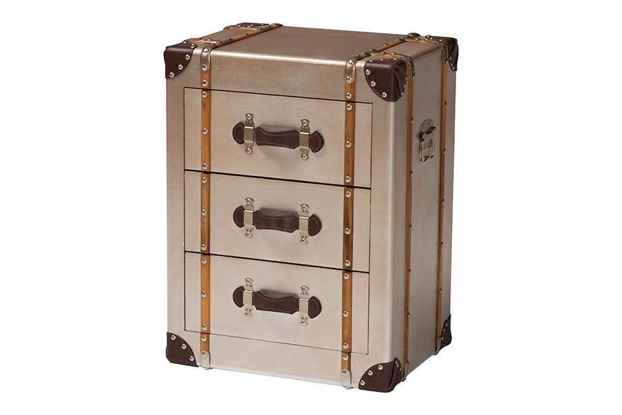 Naylor Vintage Matte Bronze 3-Drawer Cabinet