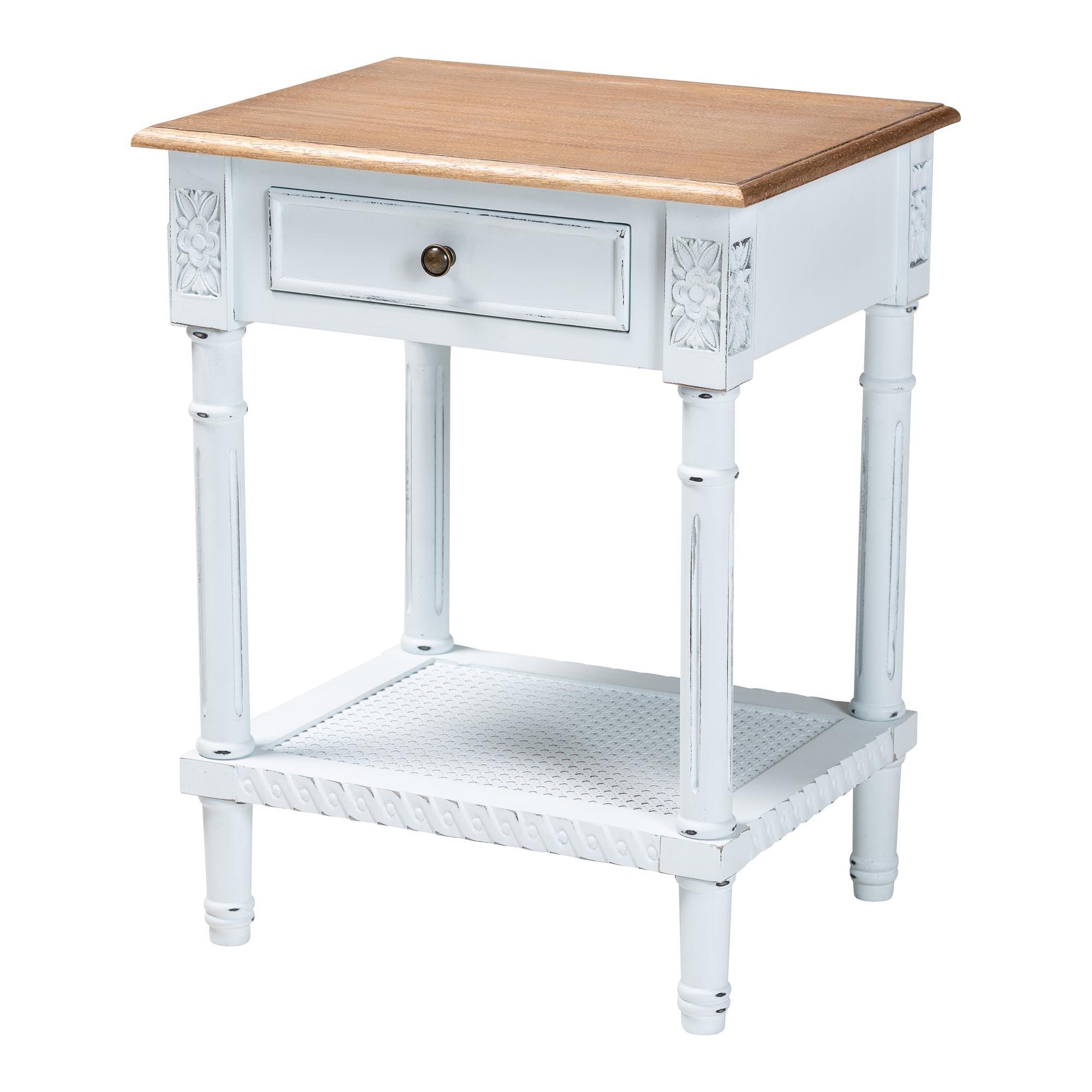 Legrand Classic French Two-Tone and 1-Drawer End Table