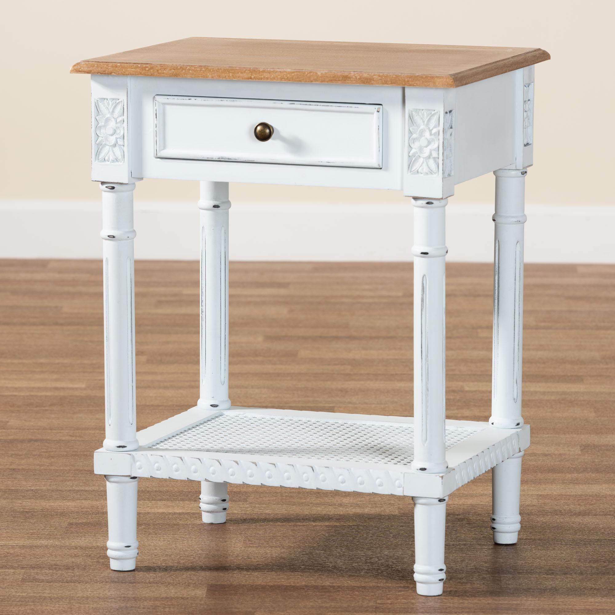 Legrand Classic French Two-Tone and 1-Drawer End Table