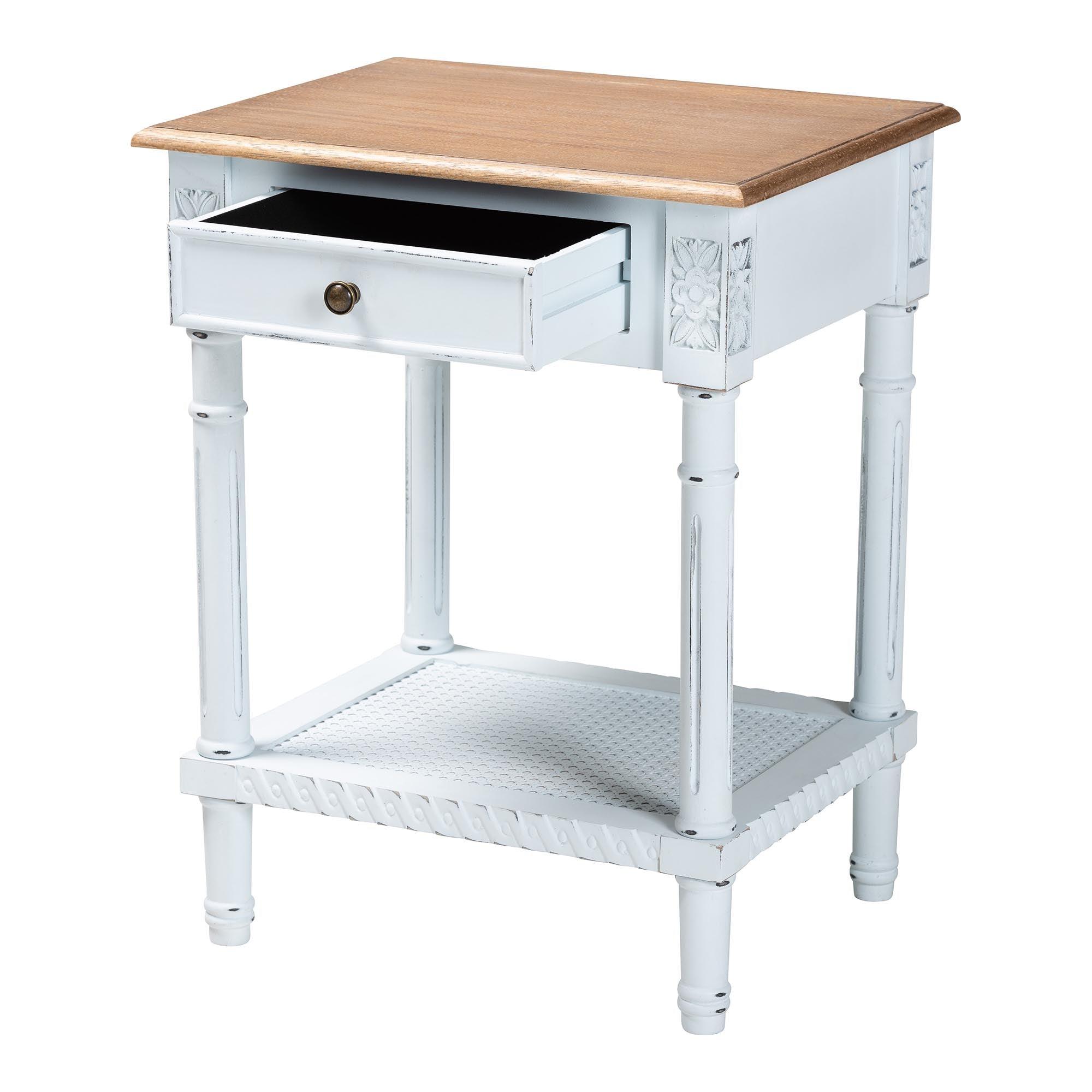 Legrand Classic French Two-Tone and 1-Drawer End Table