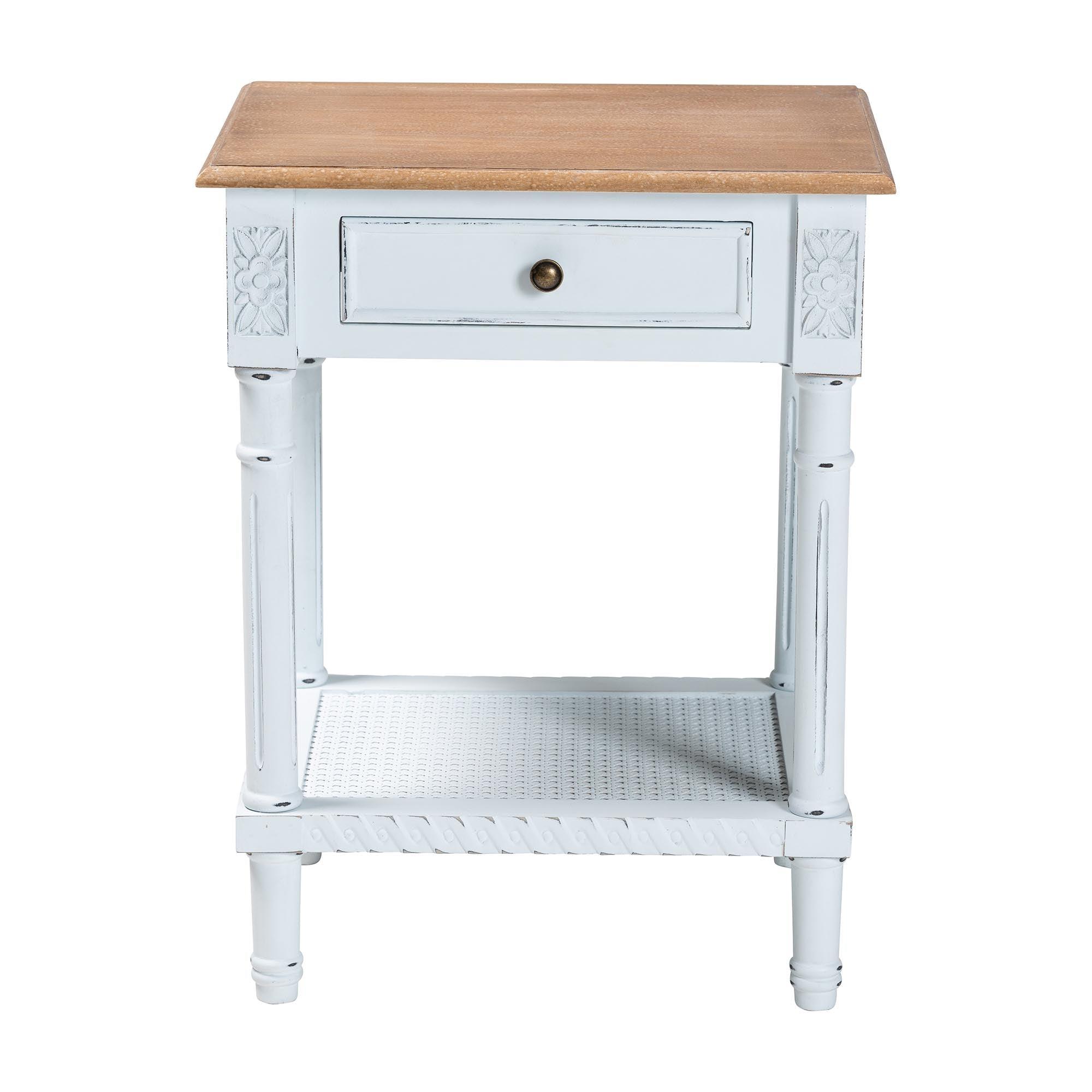 Legrand Classic French Two-Tone and 1-Drawer End Table