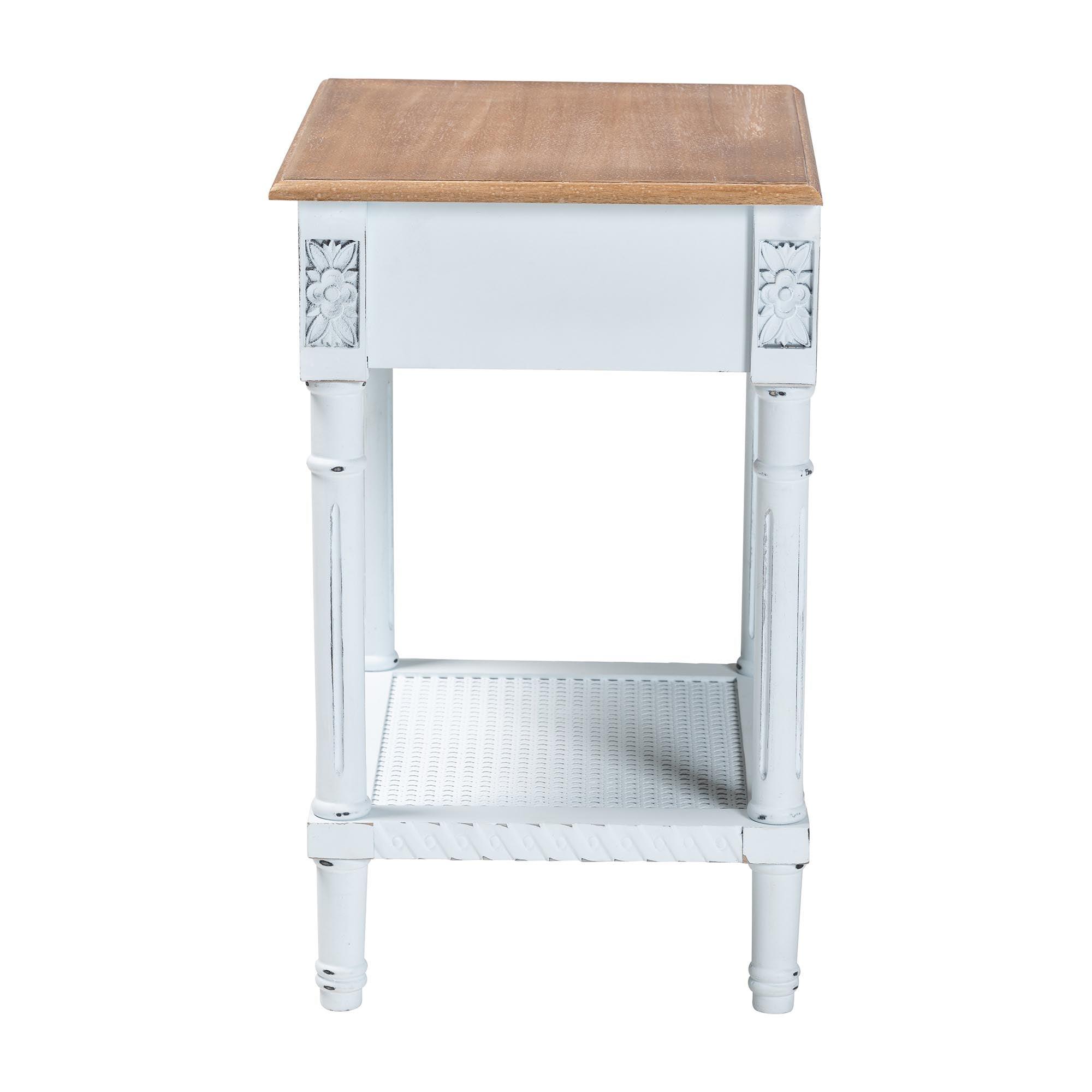 Legrand Classic French Two-Tone and 1-Drawer End Table