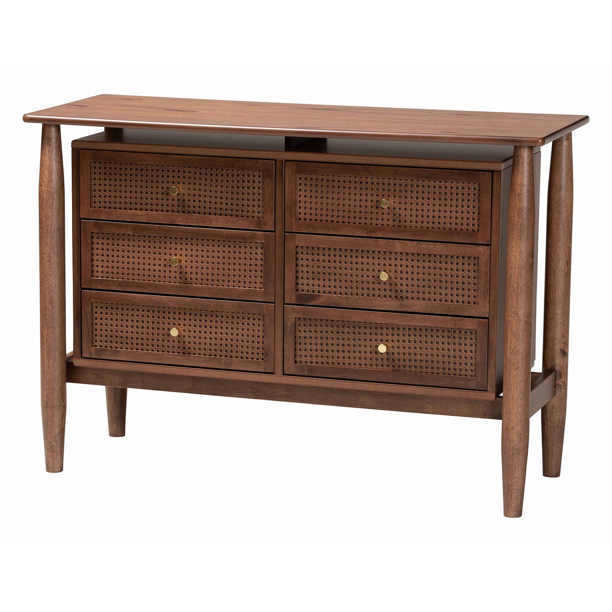 Alyssa Japandi Wood 6-Drawer Dresser