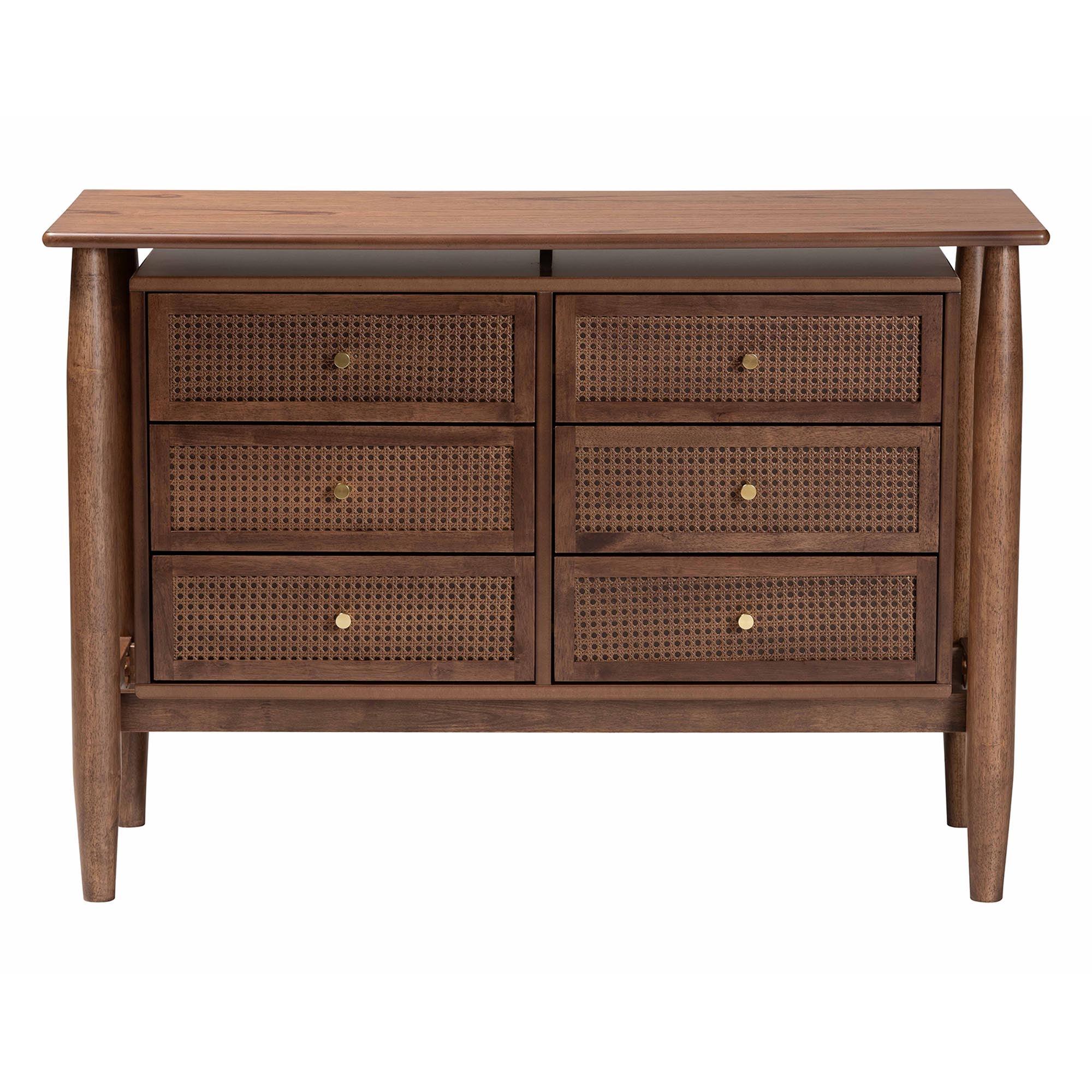 Alyssa Japandi Wood 6-Drawer Dresser