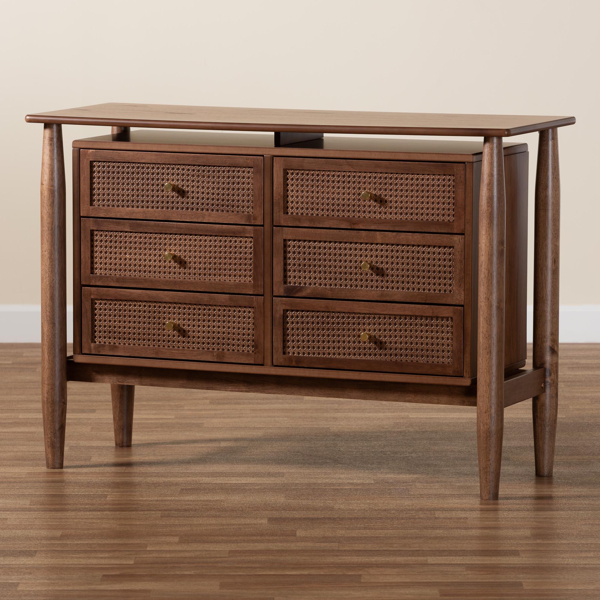 Alyssa Japandi Wood 6-Drawer Dresser