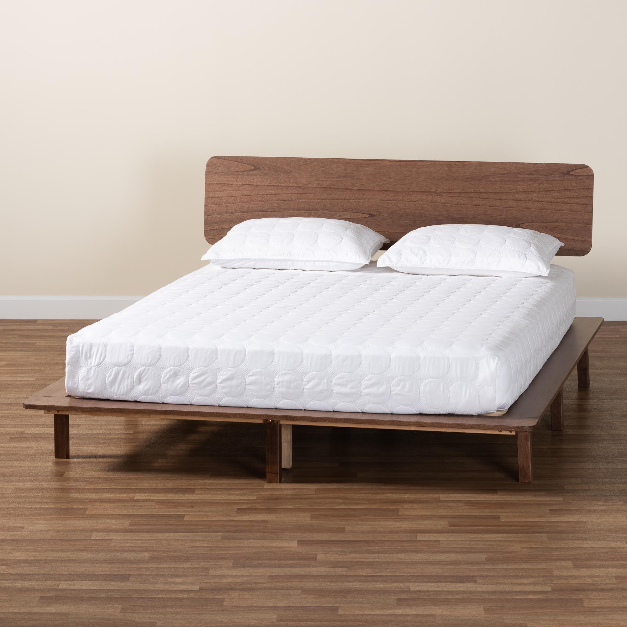 Alyssa Japandi Wood Platform Bed