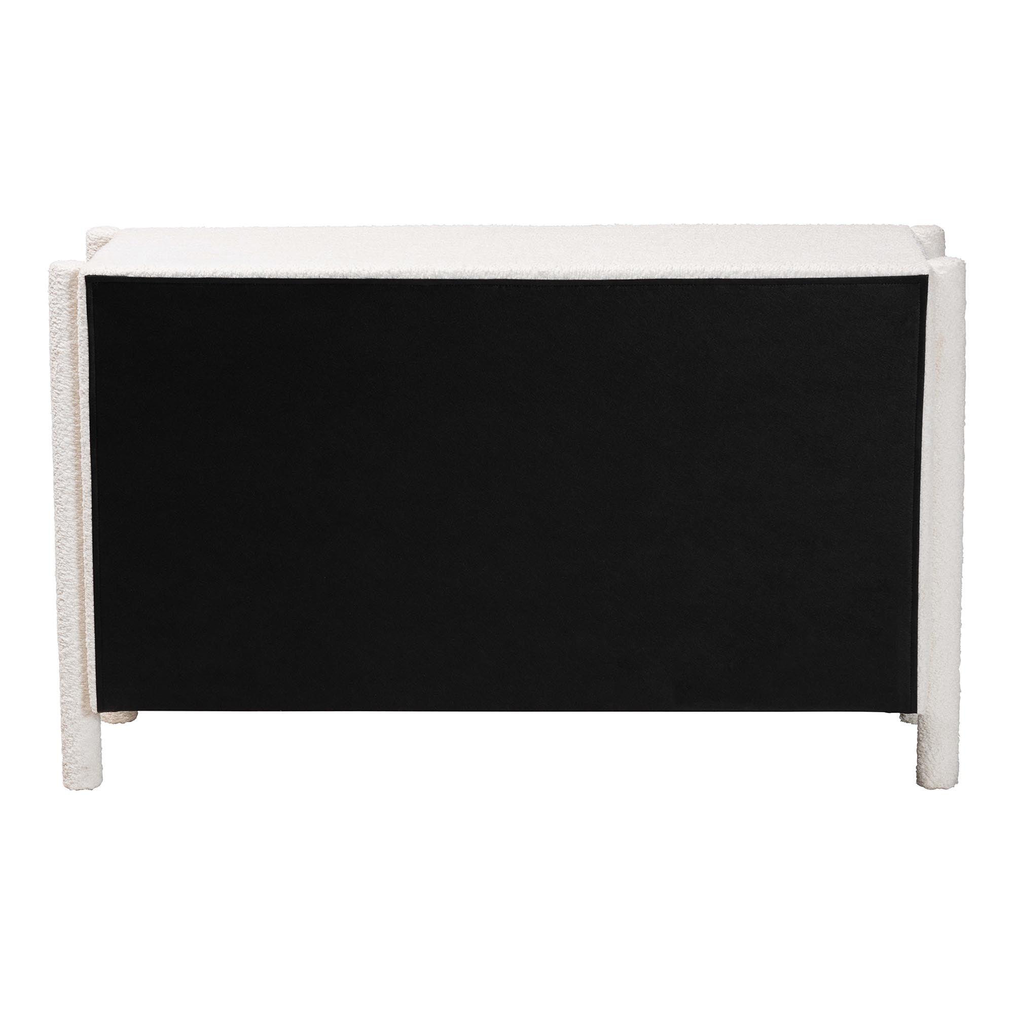 Laria Modern Teddy-Bear Fabric 6-Drawer Dresser