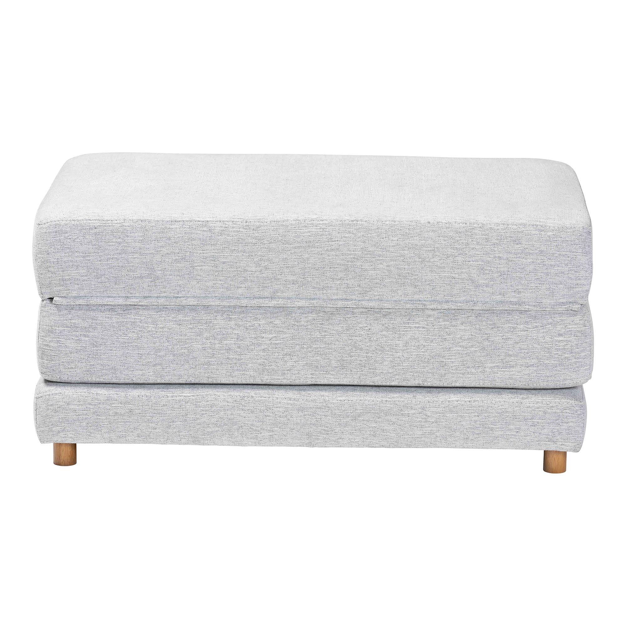 Sabriel Modern Light Fabric Convertible Sleeper Ottoman