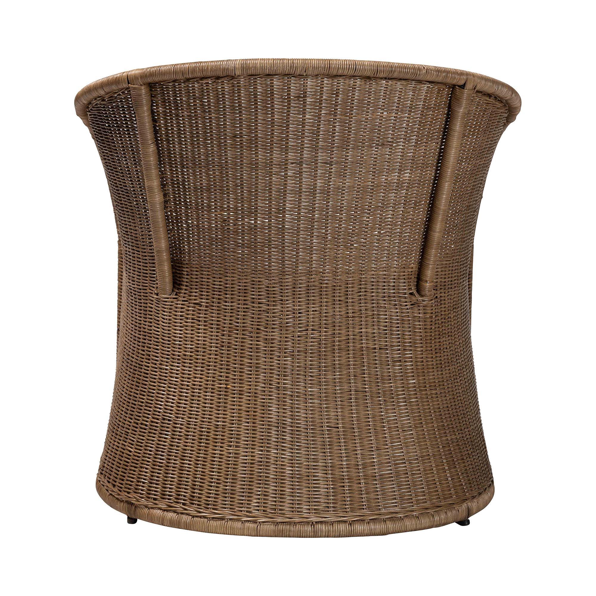 bali & pari Kintamani Bohemian washed Rattan Accent Chair