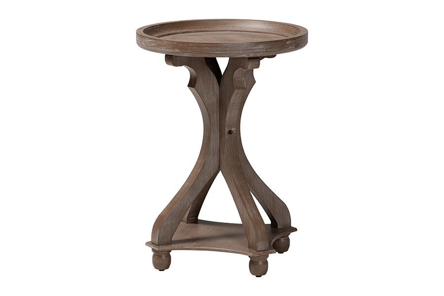 Westlyn French Country Antique Wood End Table