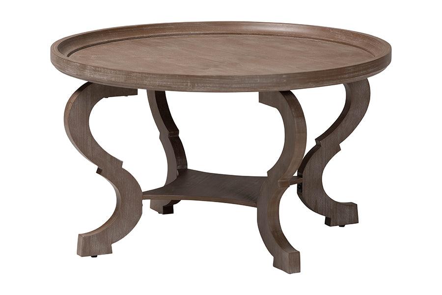 Madrona French Country Antique Wood Coffee Table