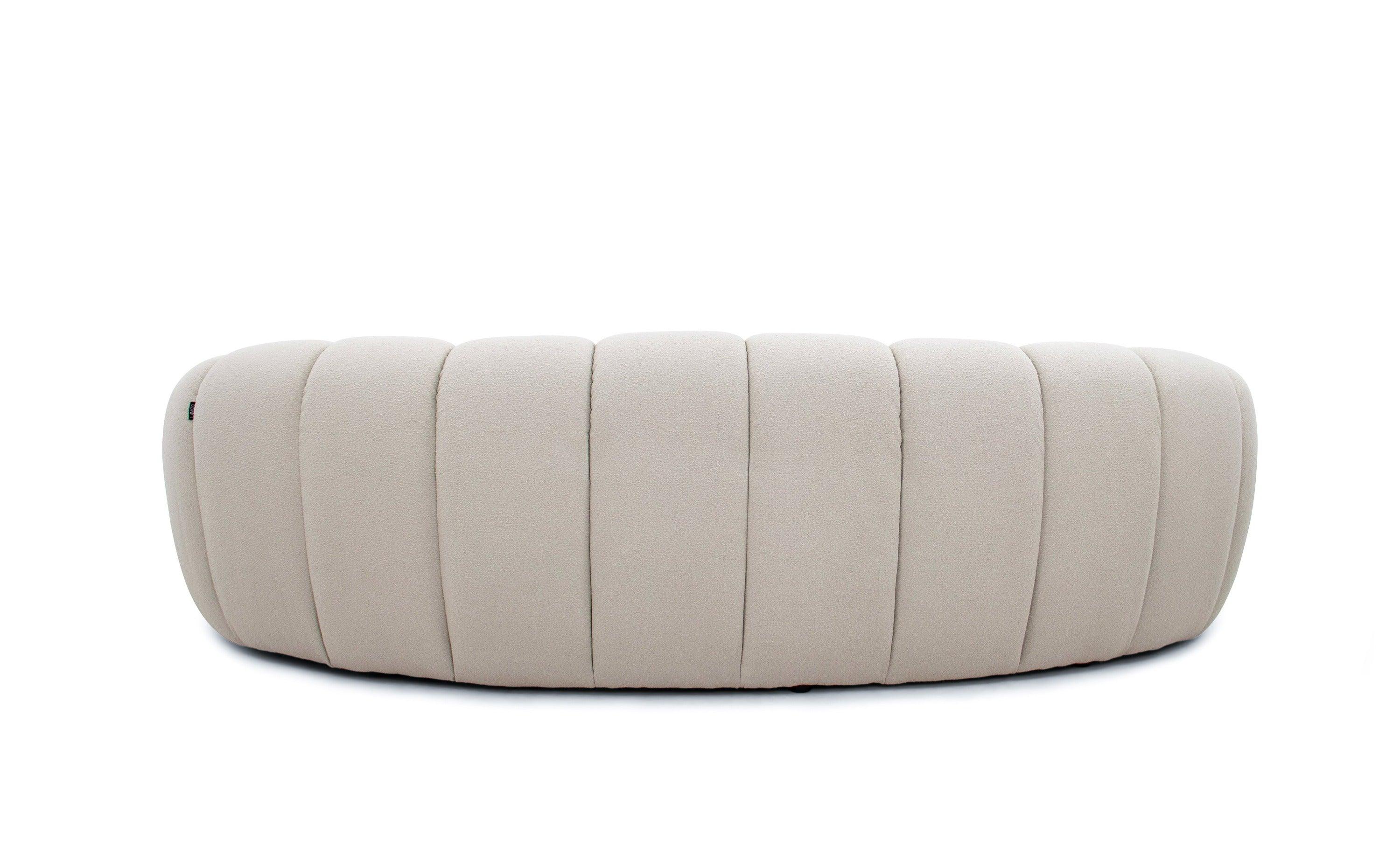 Divani Casa Yolonda Modern Curved Fabric Sofa Set