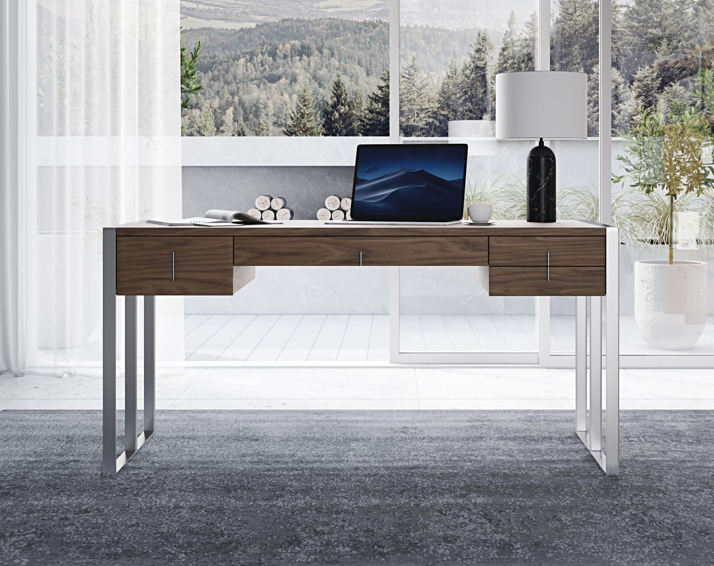 Modrest Orcutt Modern Stainless Steel Desk