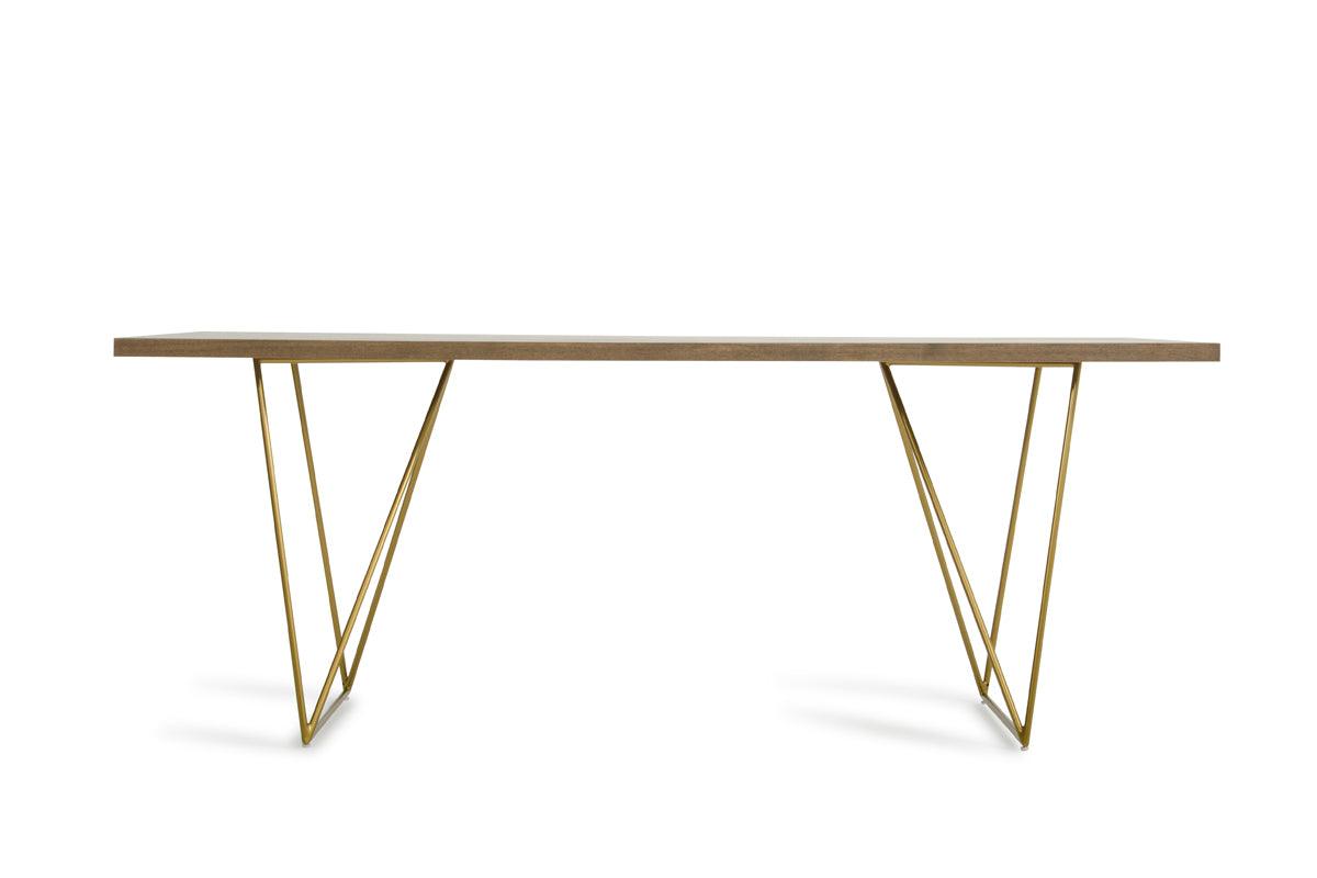 Modrest Marcia MidCentury Tobacco Antique Dining Table