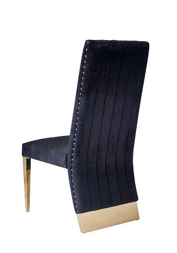 Modrest Keisha Modern Velvet and Dining Chair Set of 2