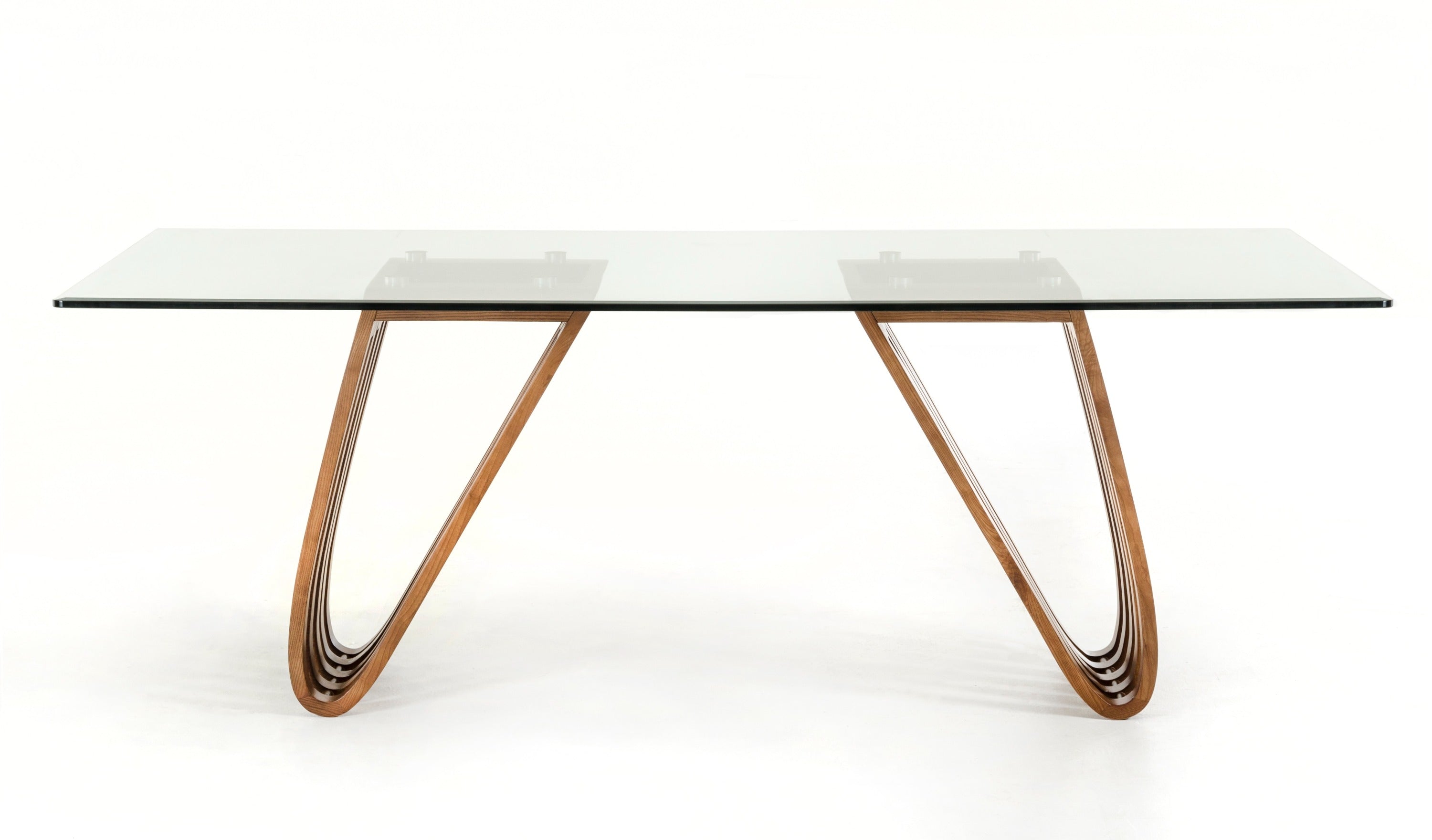 Modrest Draper MidCentury Glass Dining Table