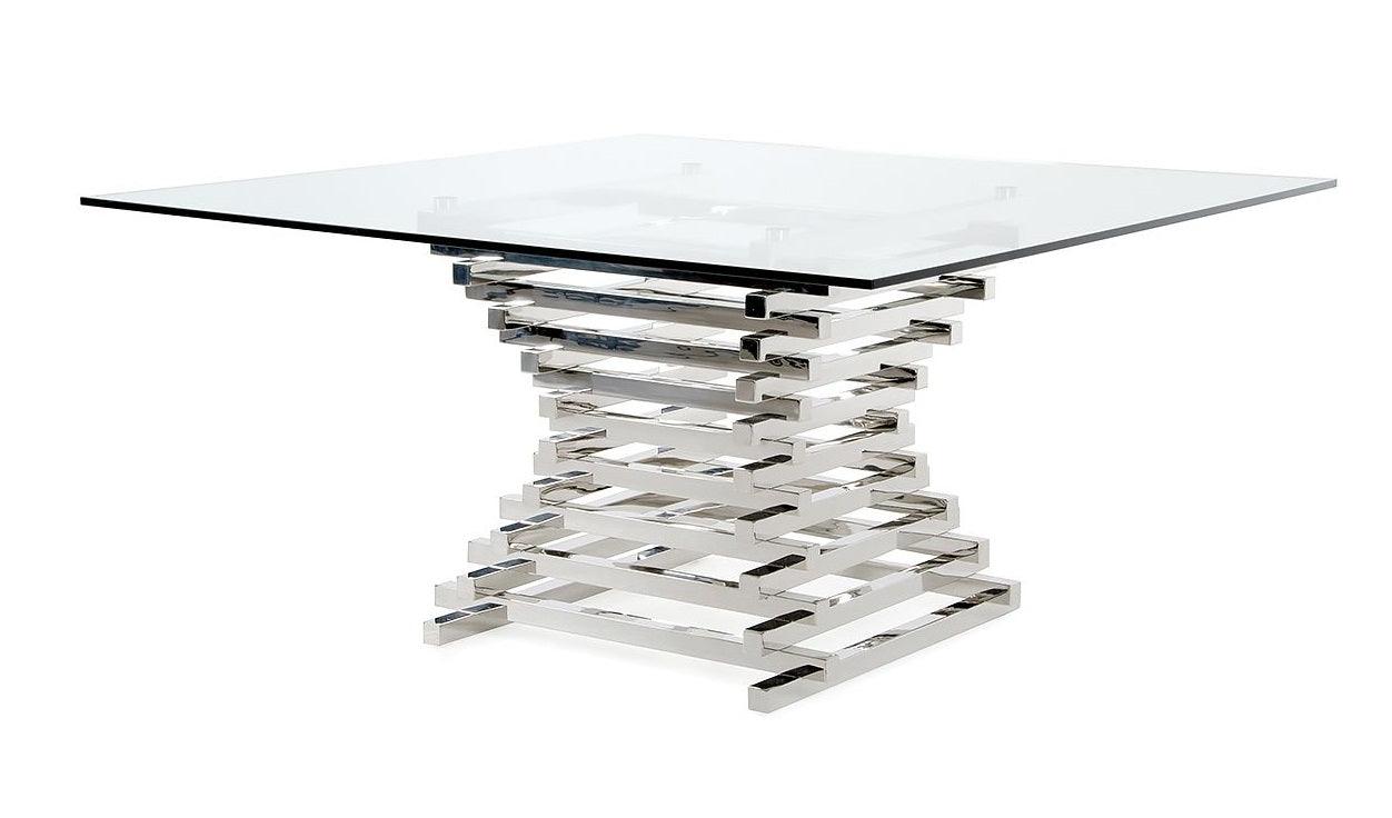 Modrest Crawford Contemporary Square Dining Table