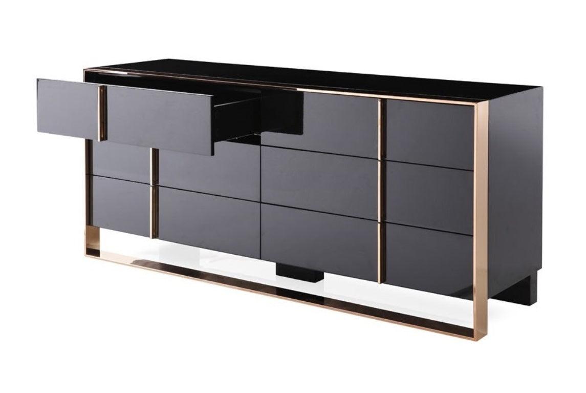 Nova Domus Cartier Modern Rosegold Dresser