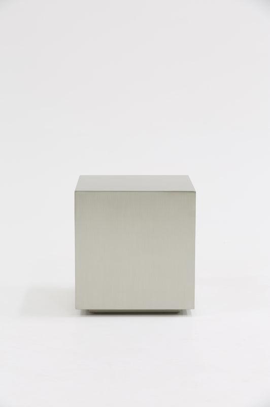 Modrest Anvil Modern Brushed Stainless Steel End Table