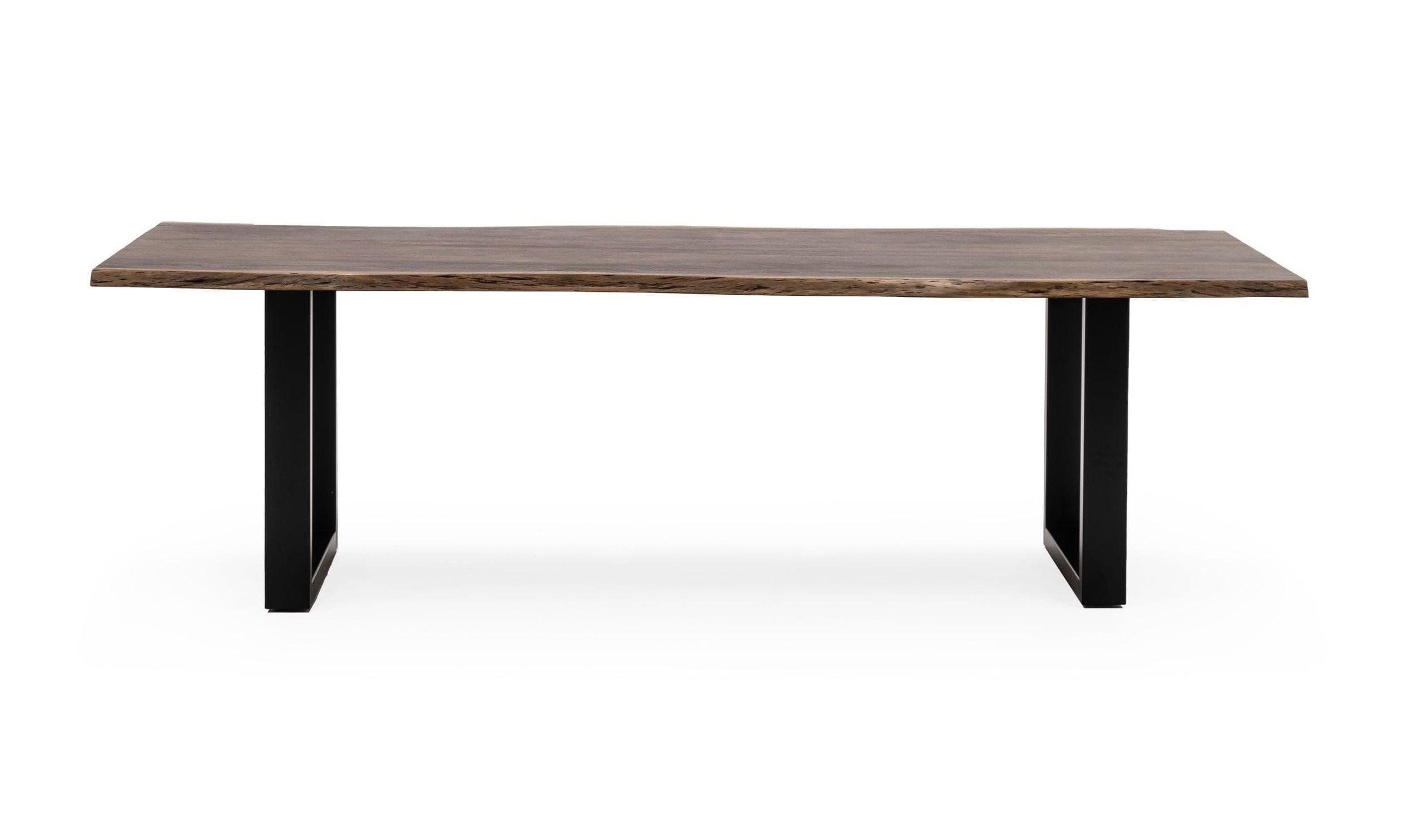 Modrest Taylor Modern 79" Live Edge Wood Dining Table