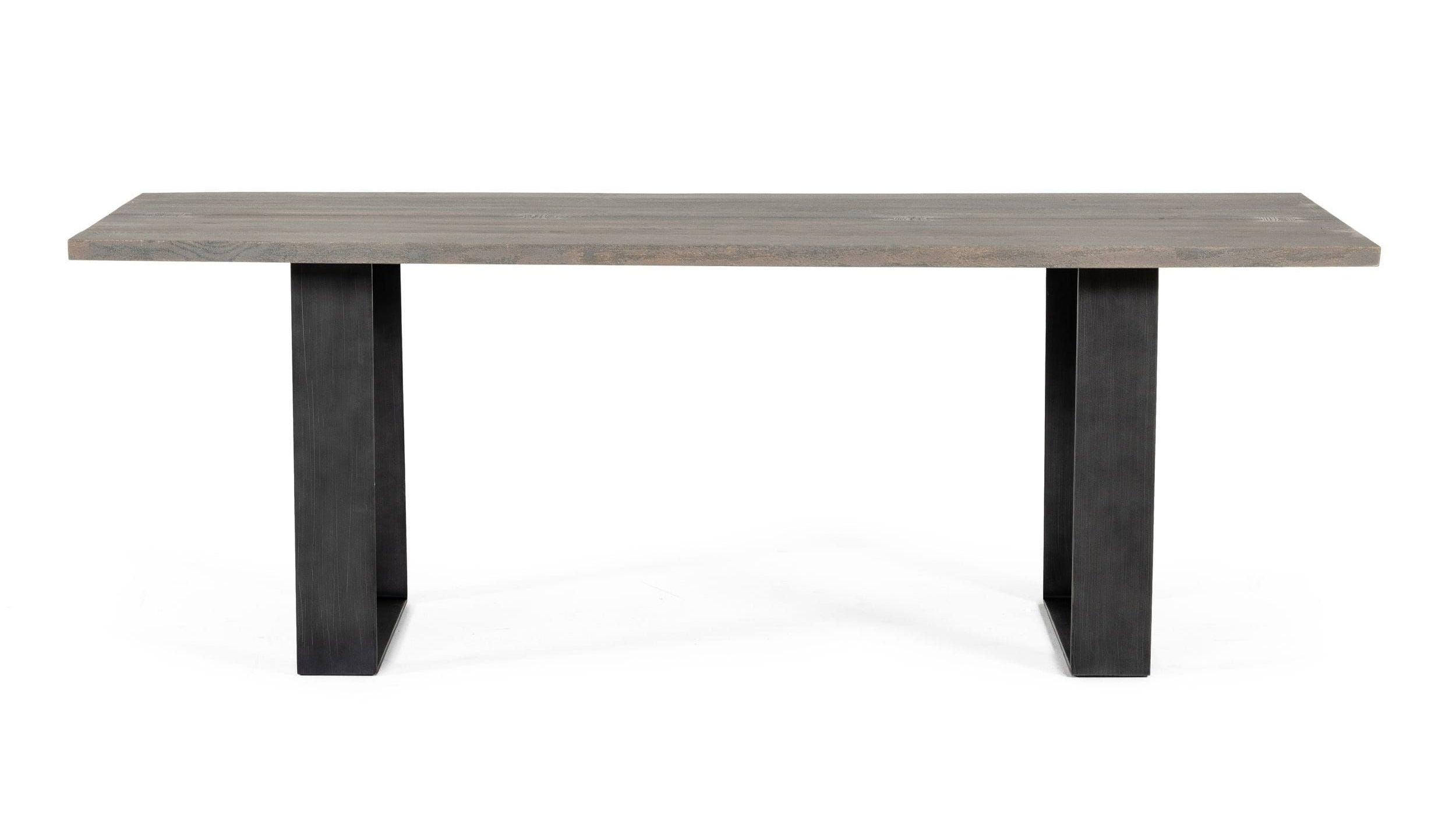 Modrest Murphy Modern Aged Metal Dining Table