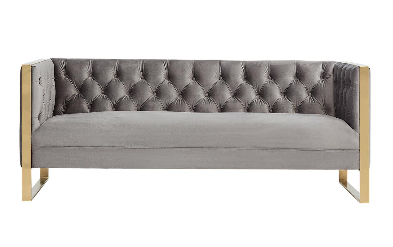 Divani Casa Carlos Modern Velvet Sofa