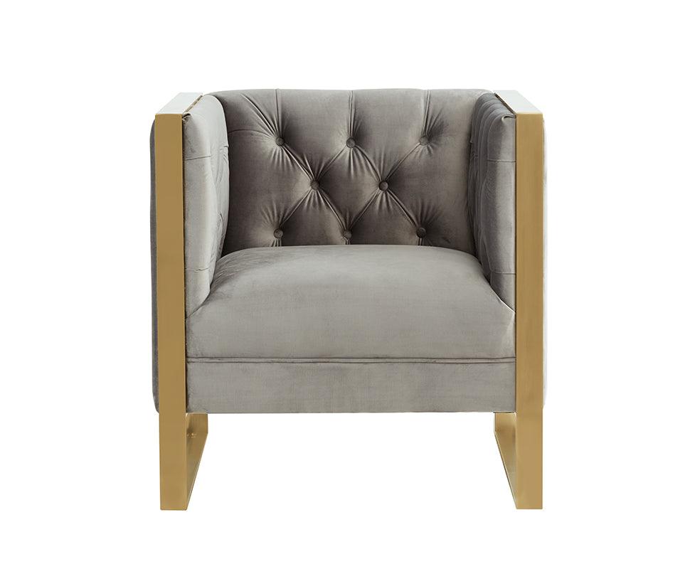 Divani Casa Carlos Modern Velvet Accent Chair