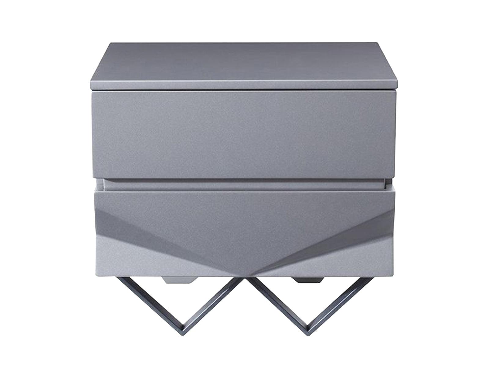 Modrest Duke Modern Gun Chrome Nightstand