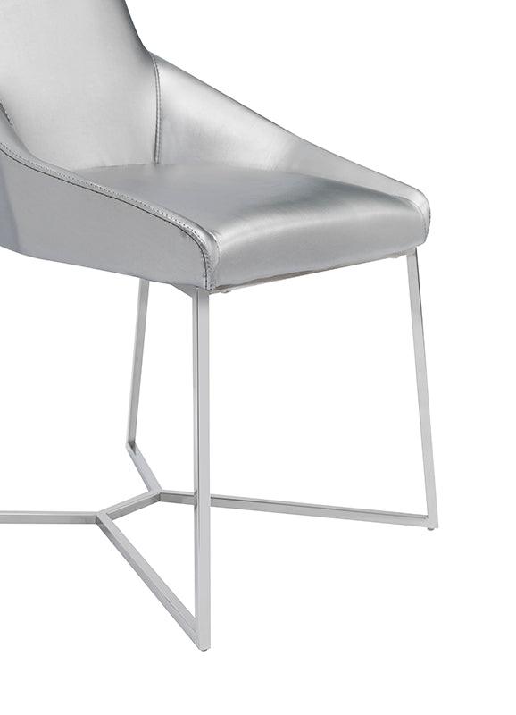 Modrest Sarah Modern Pearl Leatherette Dining Chair (Set of 2)