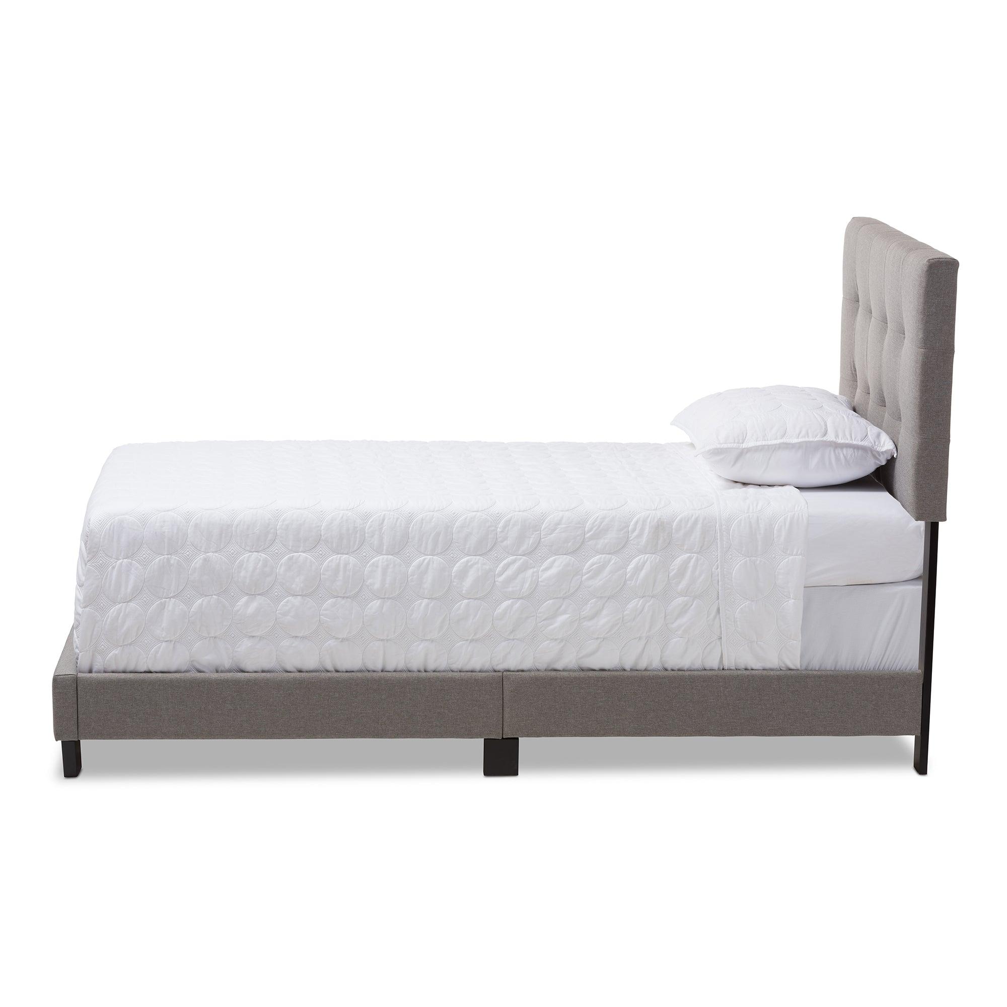 Brookfield Modern and Contemporary Light Fabric Bed