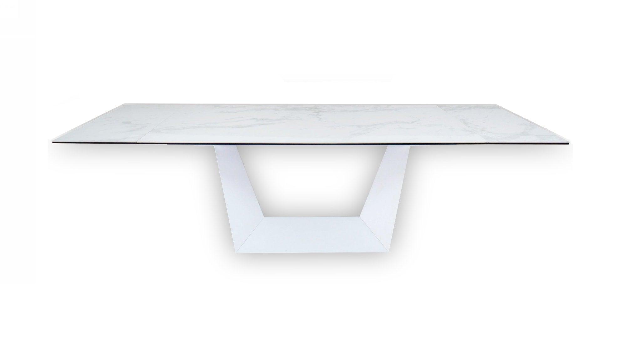 Modrest Baldwin Modern Ceramic Extendable Dining Table