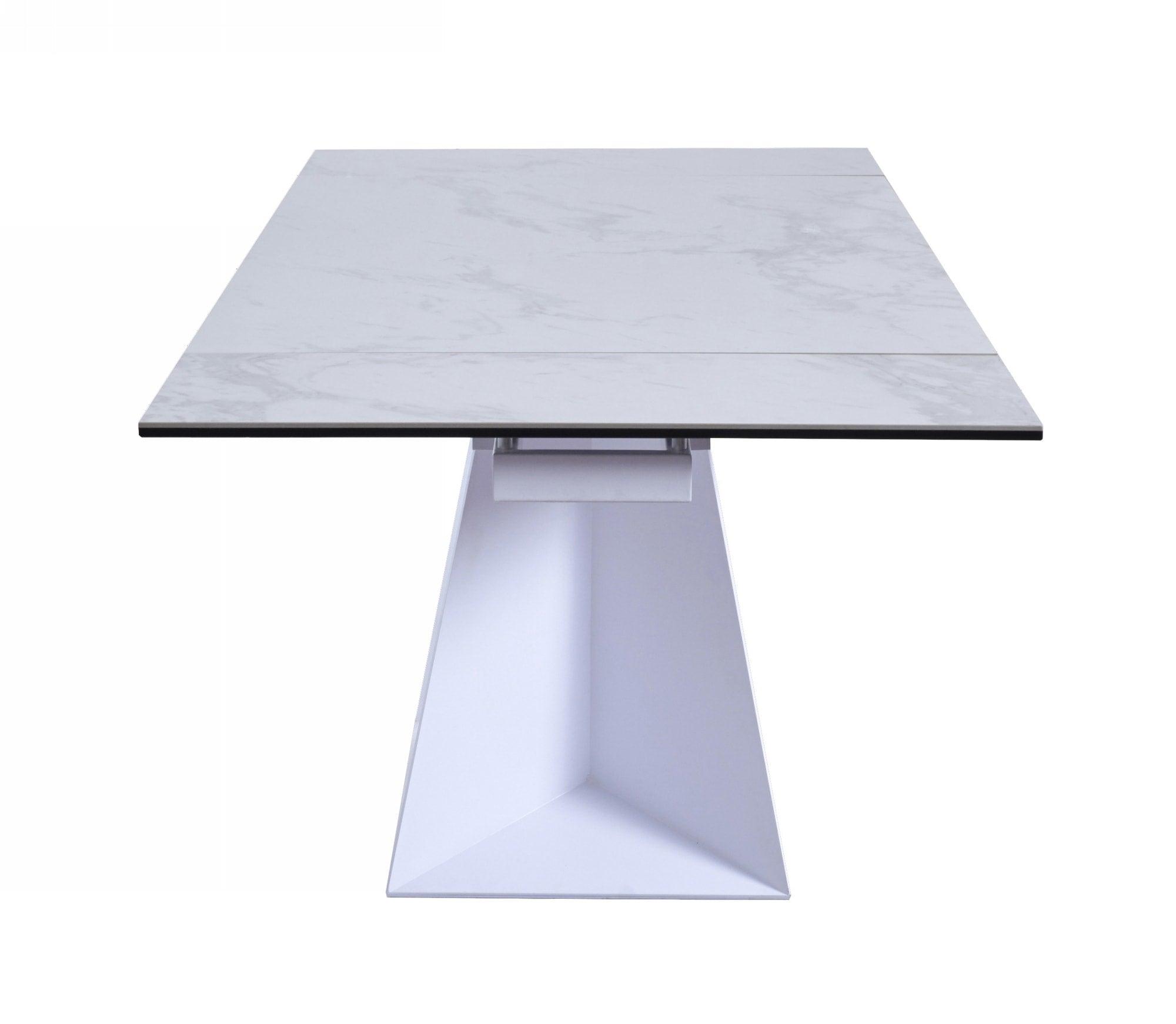 Modrest Baldwin Modern Ceramic Extendable Dining Table